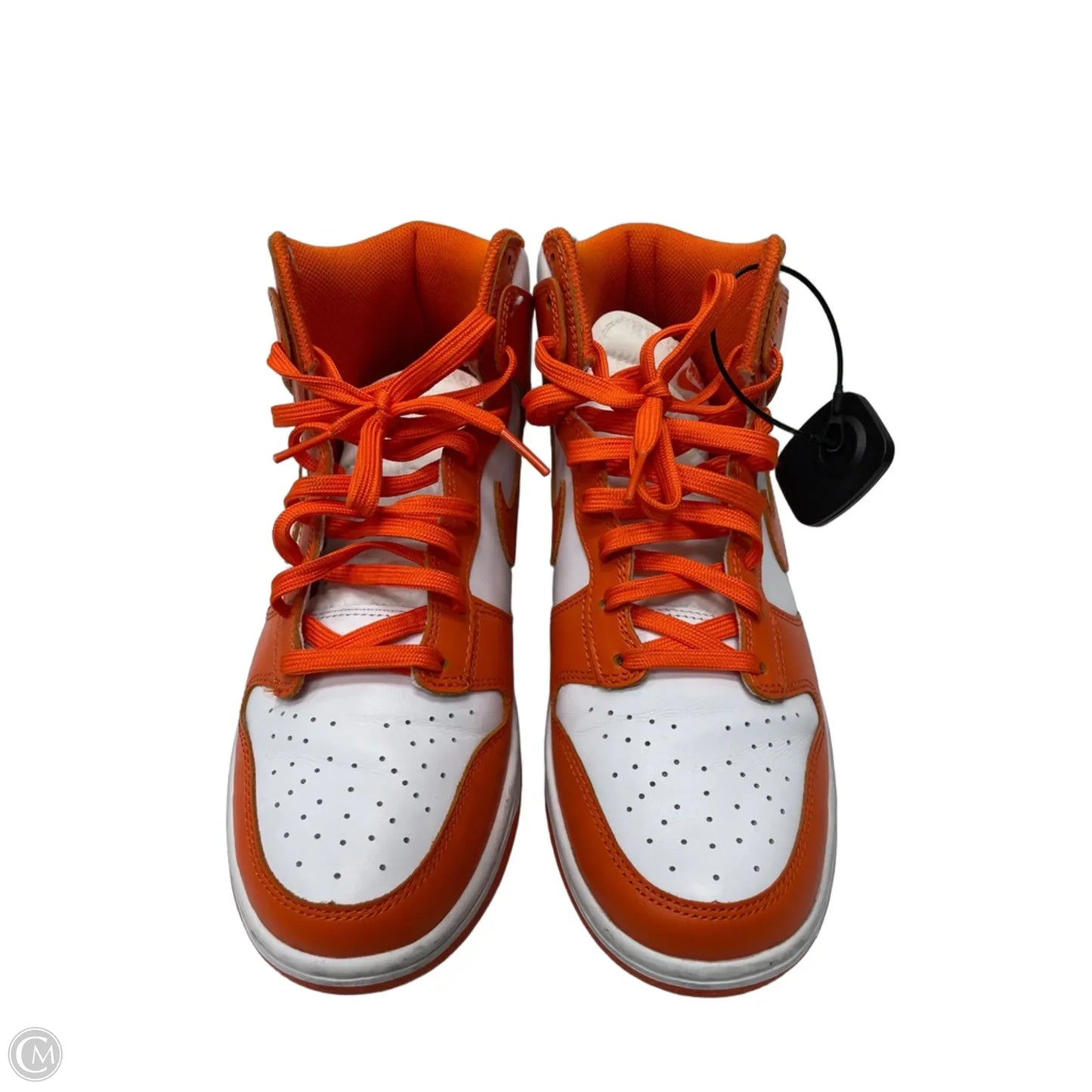 Shoes Sneakers By Nike In Orange & White, Size: 9