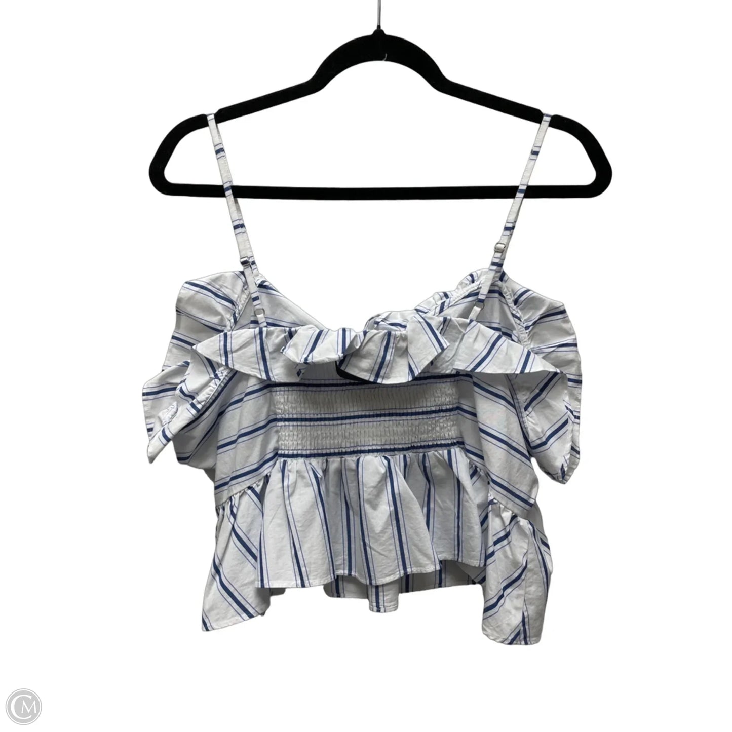 Top Sleeveless By Express In Striped Pattern, Size: Xl