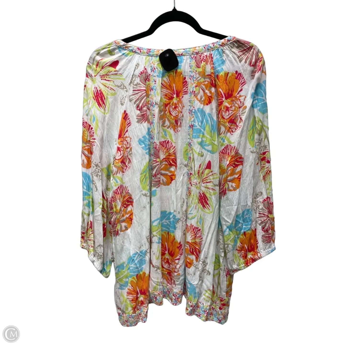 Top Short Sleeve By West Bound In Floral Print, Size: 2x