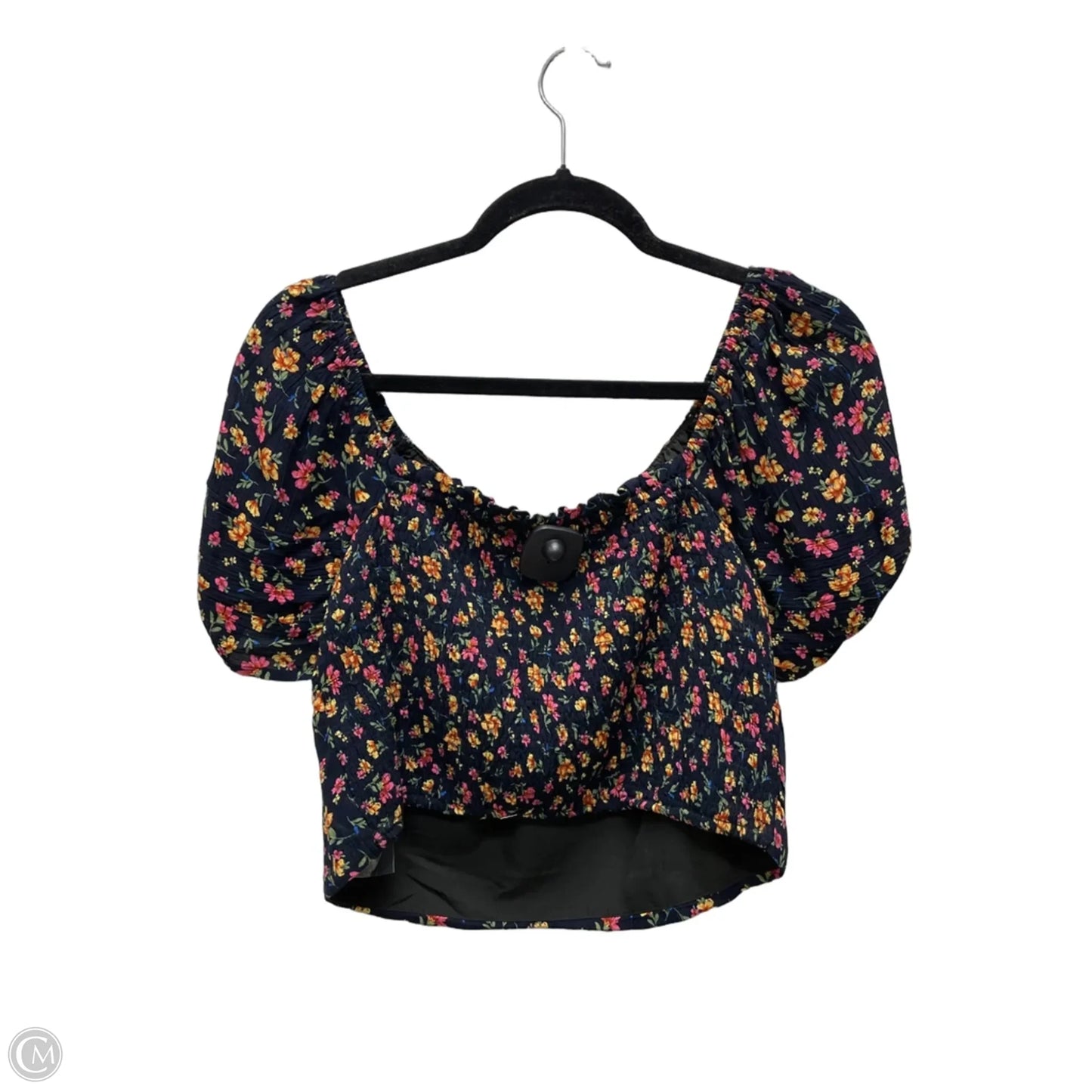Top Short Sleeve By Clothes Mentor In Floral Print, Size: M