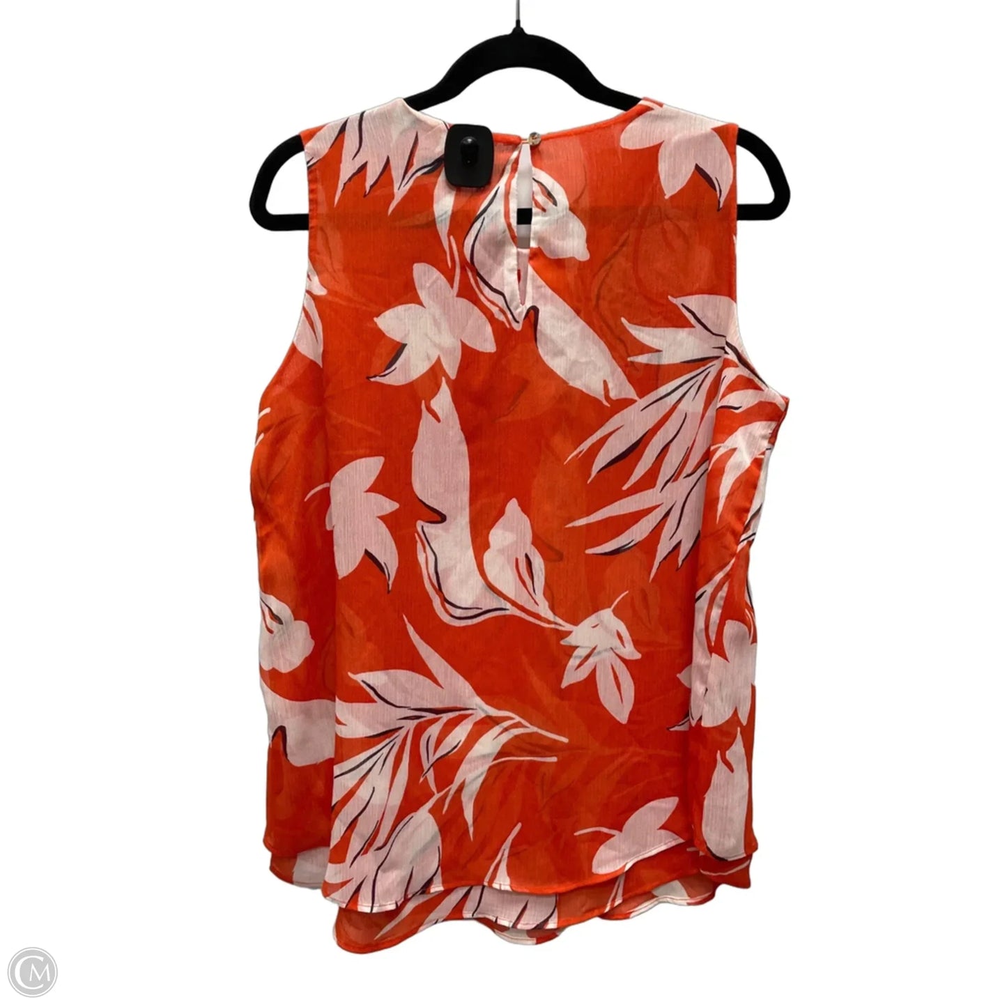 Blouse Sleeveless By Cristina In Floral Print, Size: M