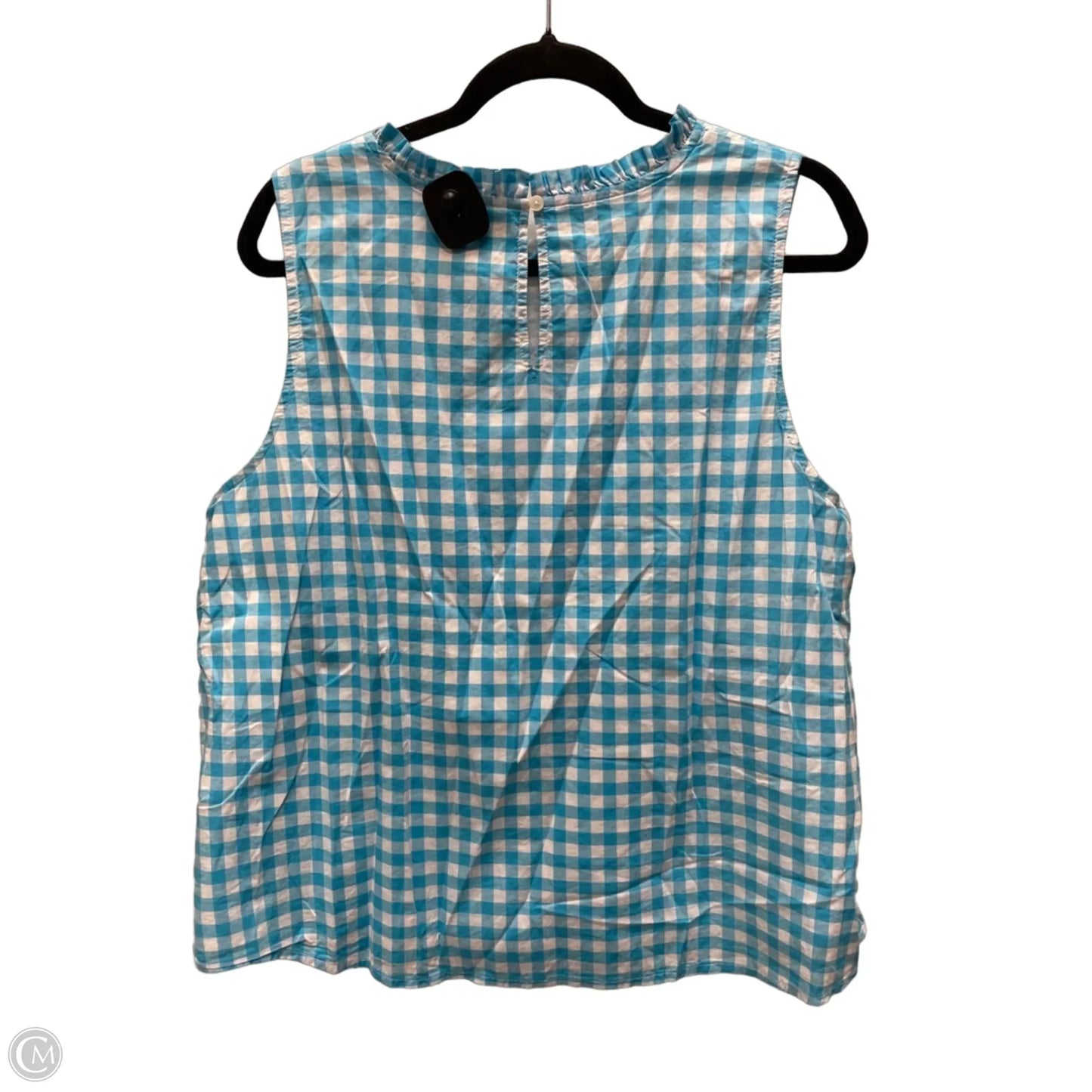 Top Sleeveless By J. Crew In Checkered Pattern, Size: Xl