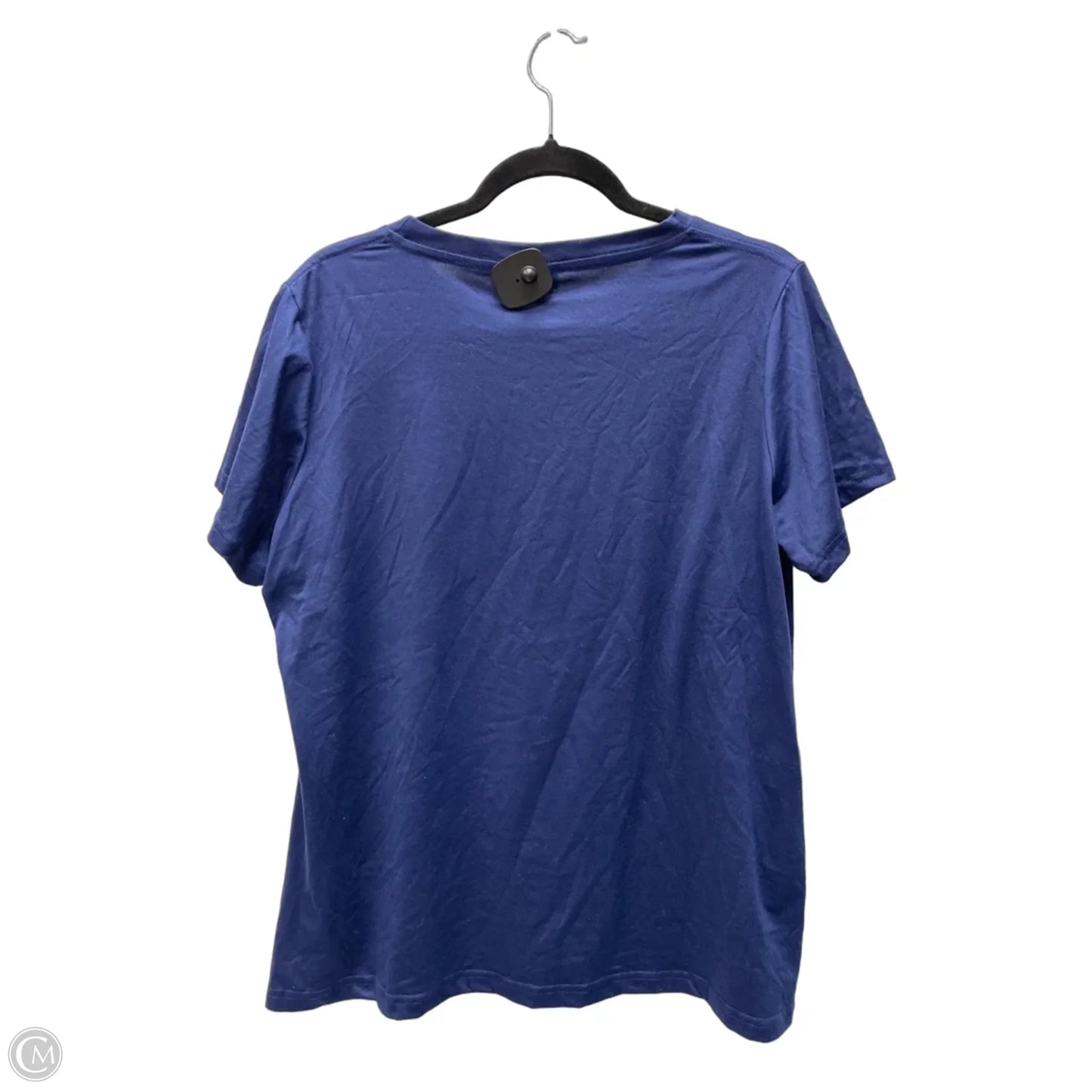 Top Short Sleeve By Shein In Navy, Size: Xl
