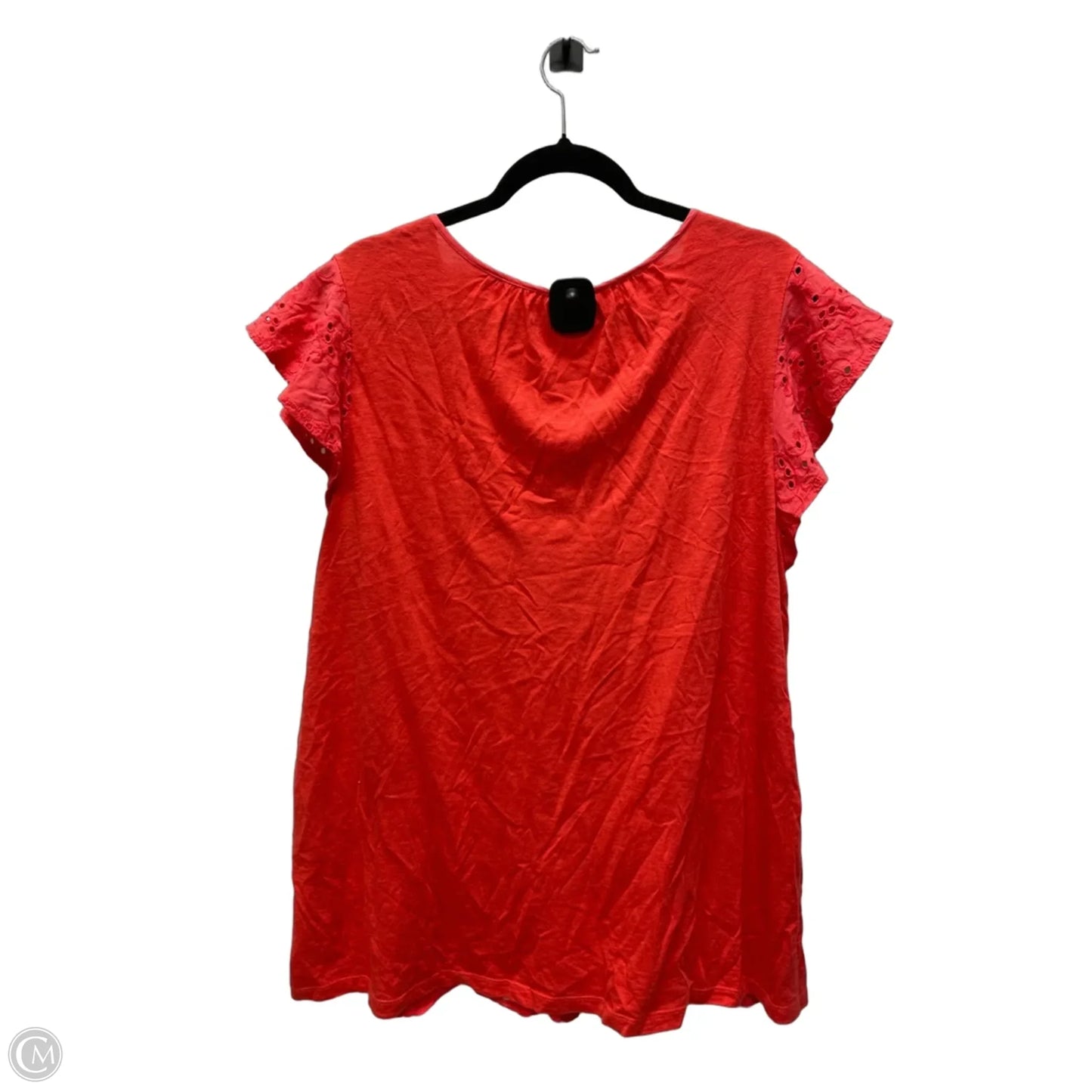 Top Short Sleeve By Style And Company In Red, Size: 2x