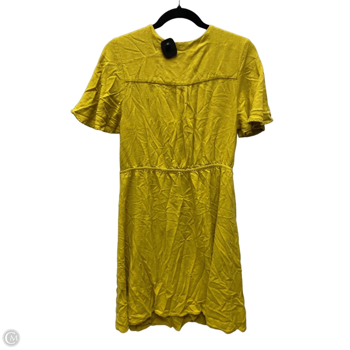 Dress Casual Short By Monteau In Yellow, Size: Xl