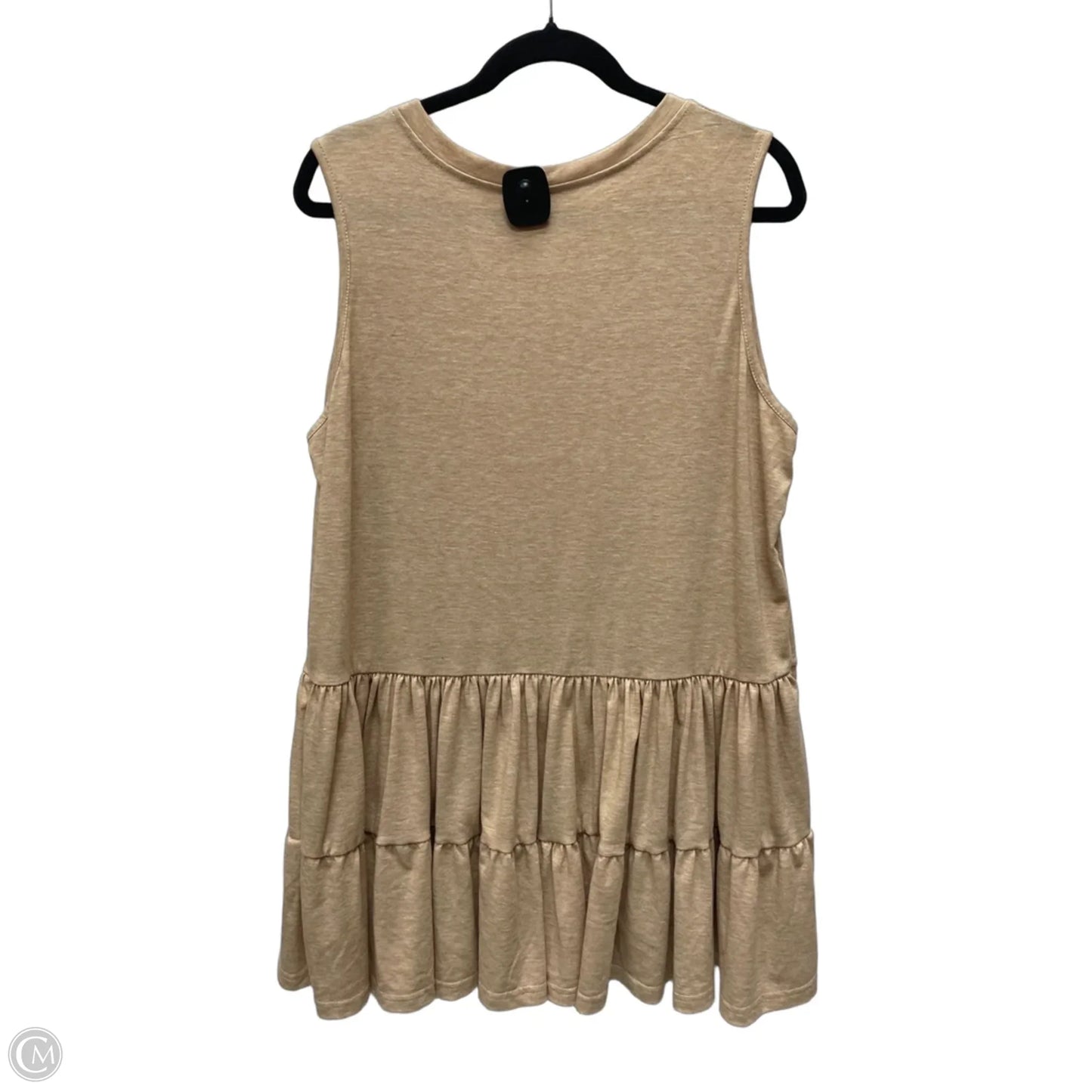 Dress Casual Short By Clothes Mentor In Tan, Size: Xl