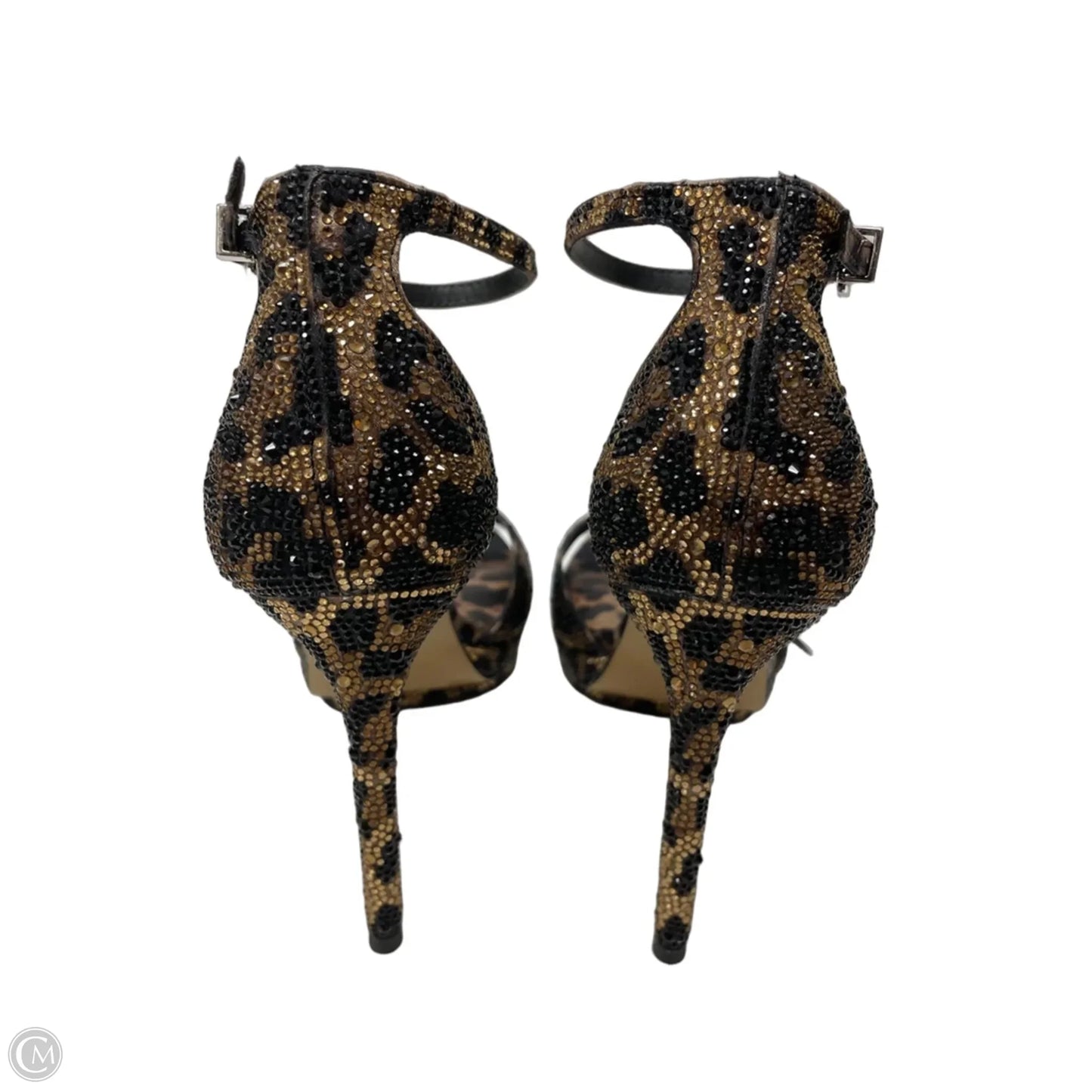 Sandals Heels Stiletto By Gianni Bini In Animal Print, Size: 9.5