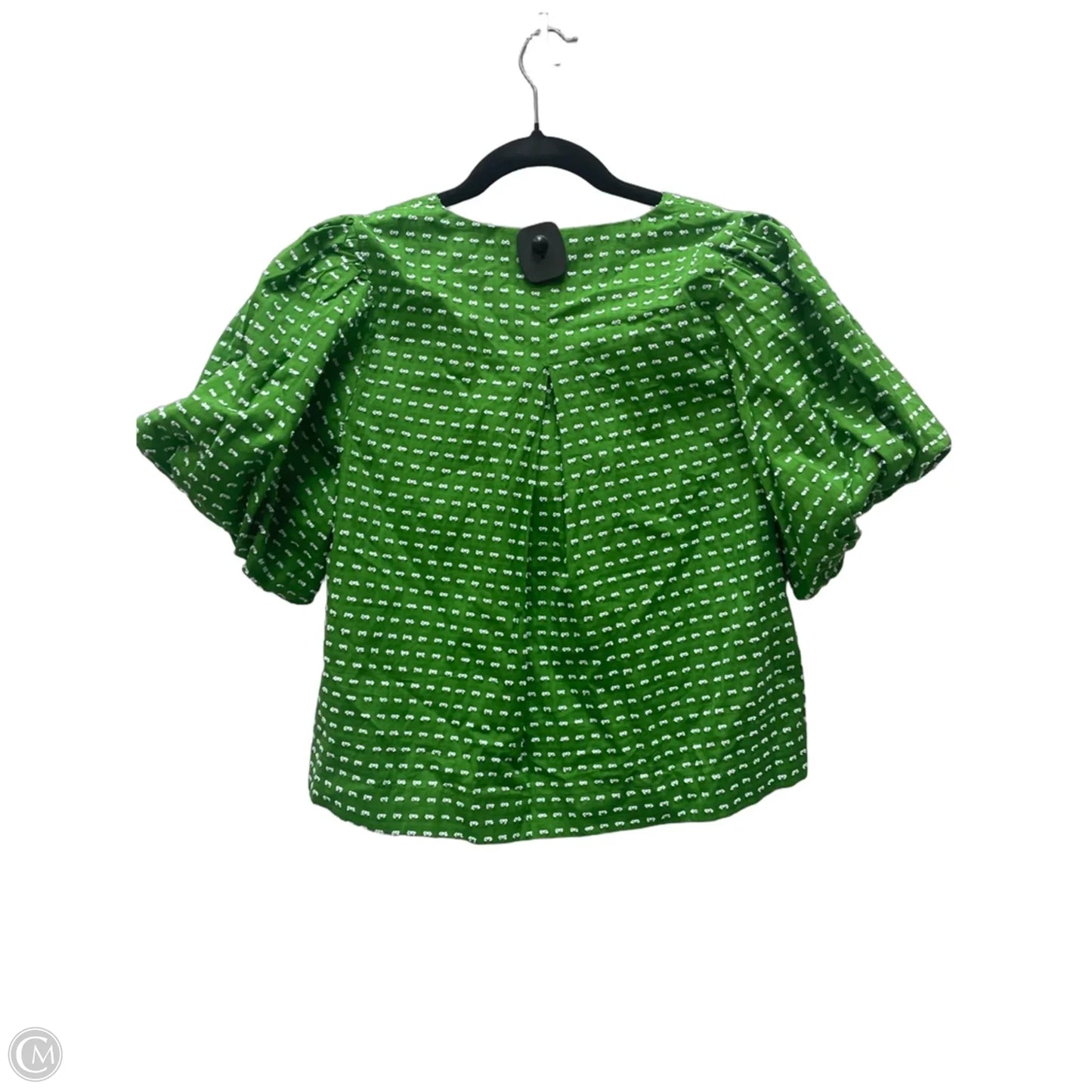 Top Short Sleeve By Target-designer In Green & White, Size: S