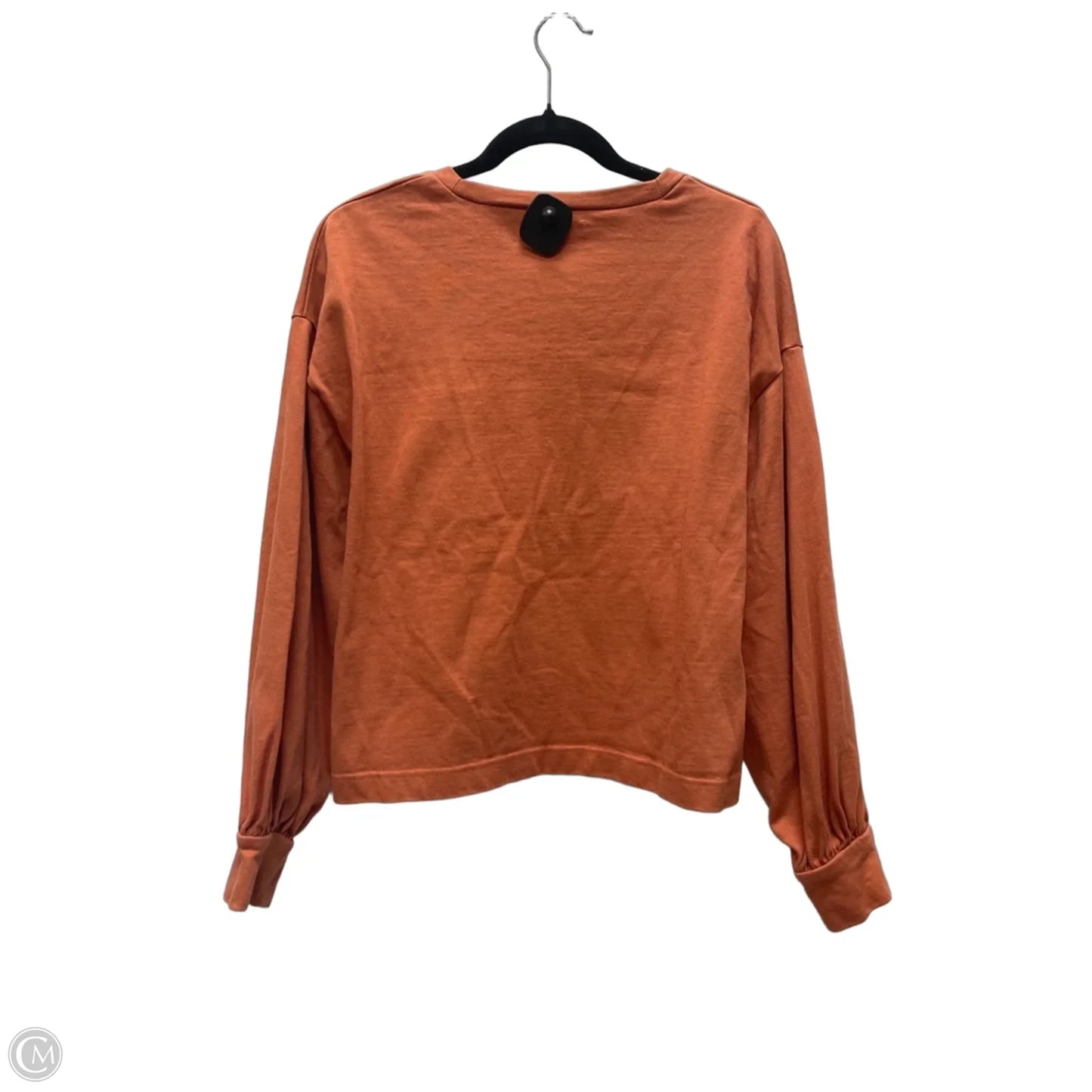 Top Long Sleeve By Madewell In Orange, Size: M