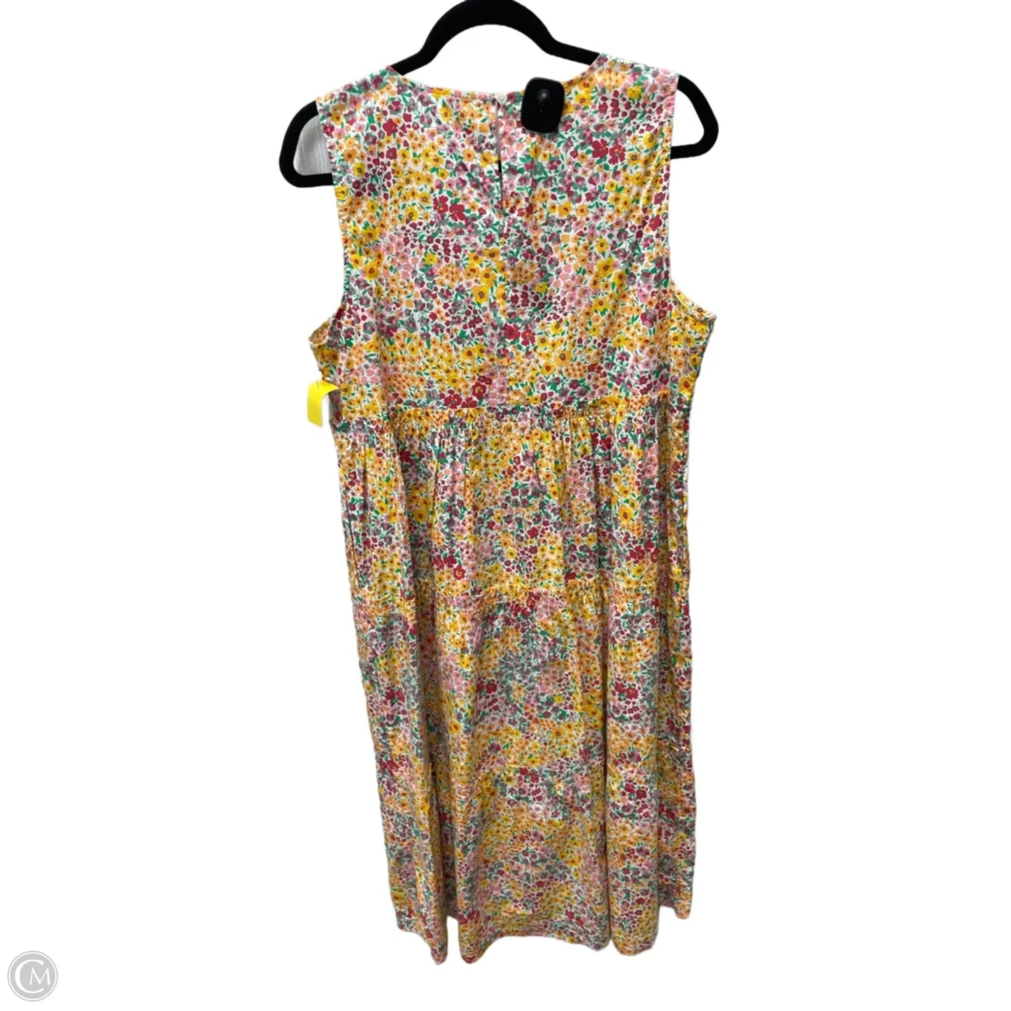 Dress Casual Midi By J. Crew In Floral Print, Size: L