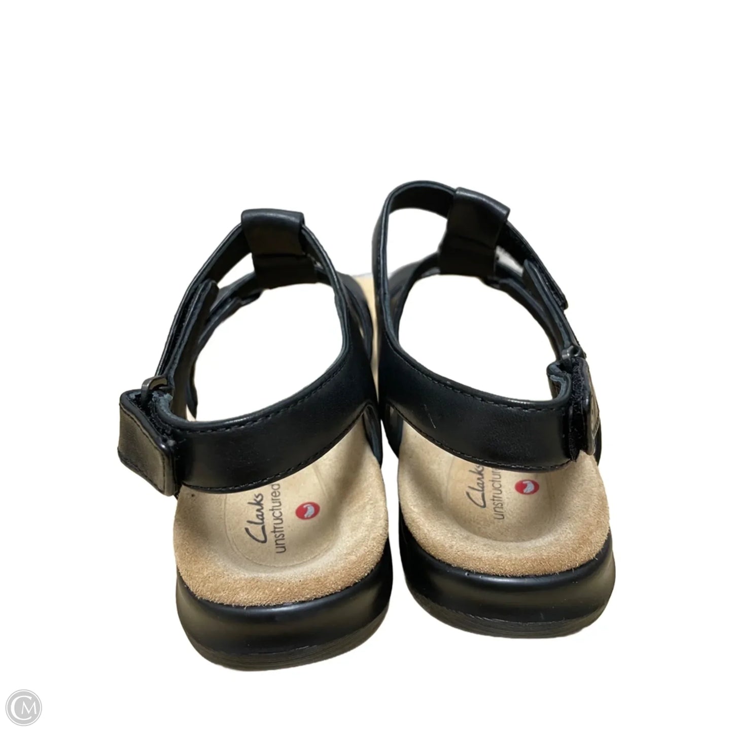 Sandals Flats By Clarks In Black, Size: 8.5