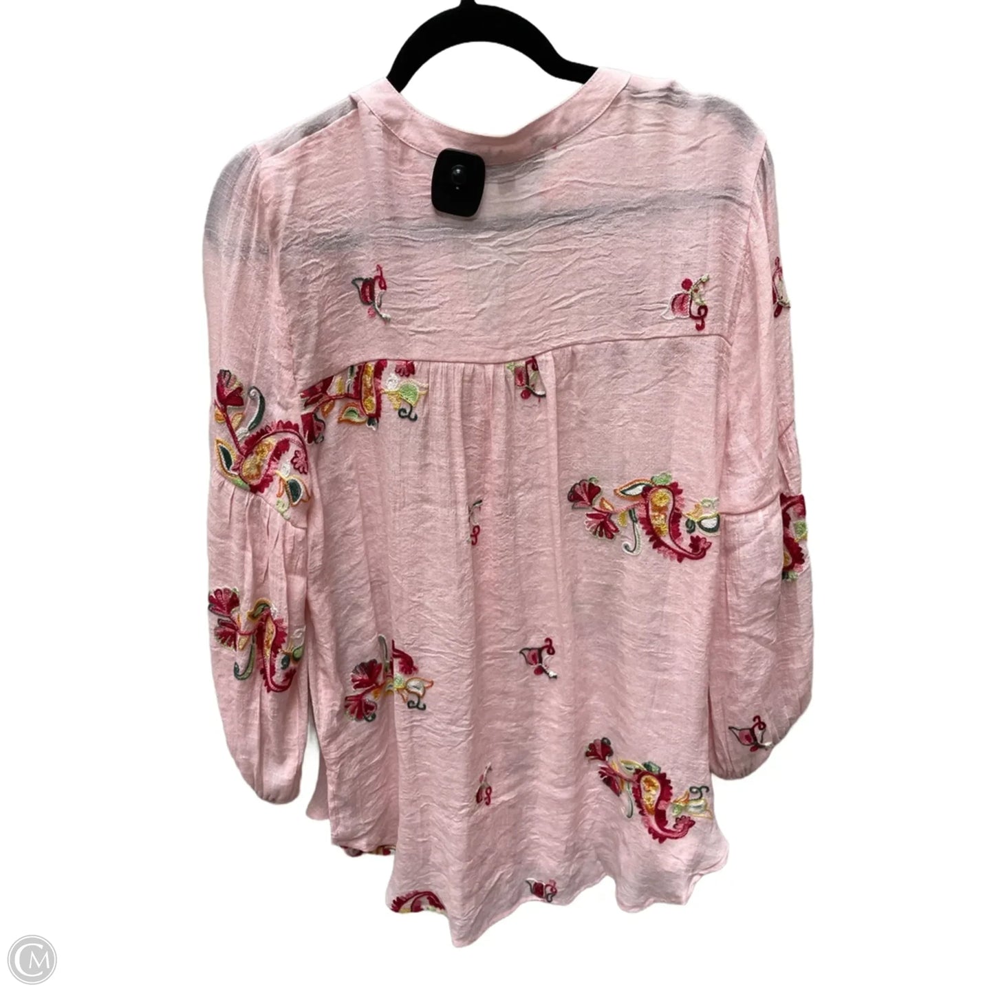 Top Long Sleeve By Figuero & Flower In Floral Print, Size: Xl