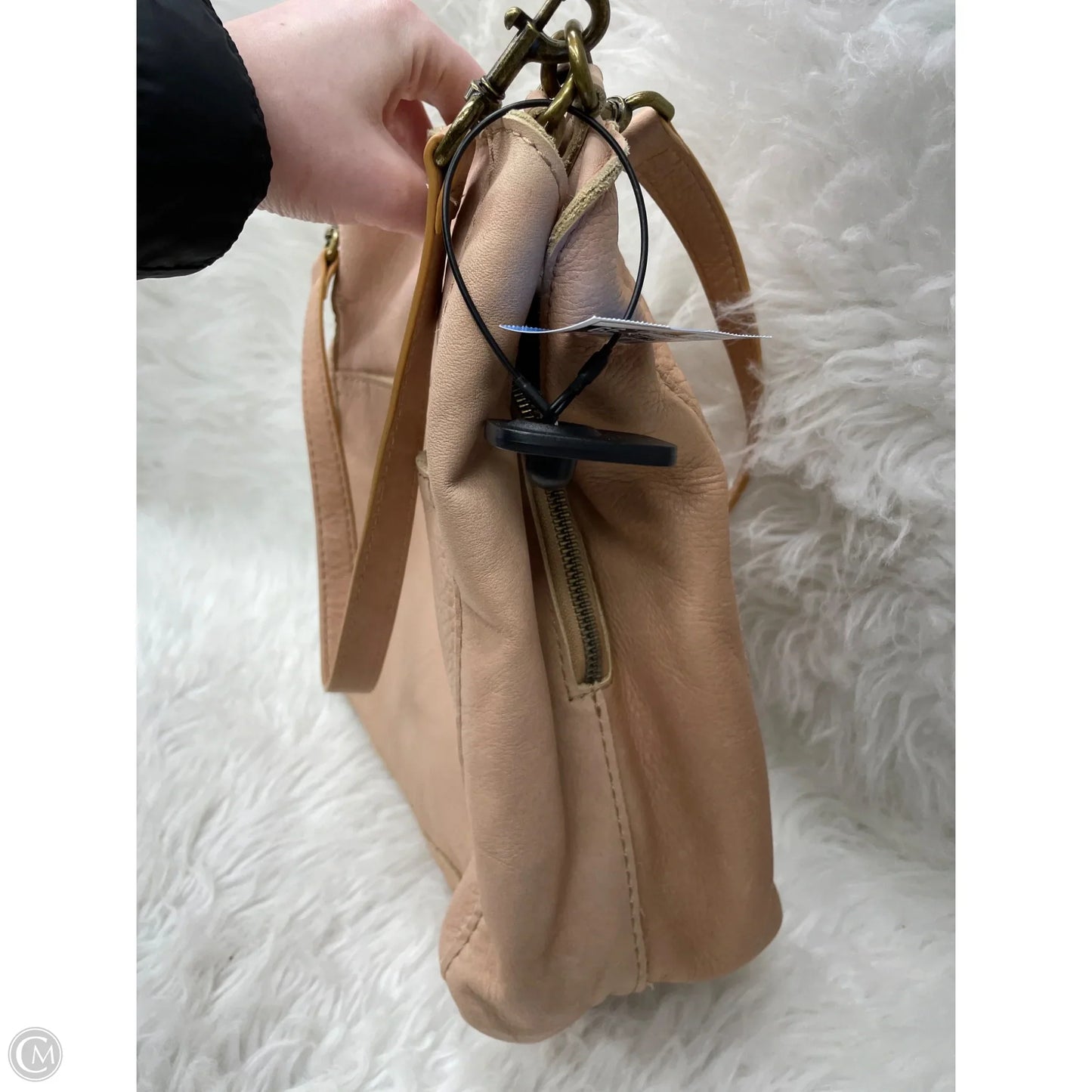 Handbag Leather By Clothes Mentor, Size: Medium