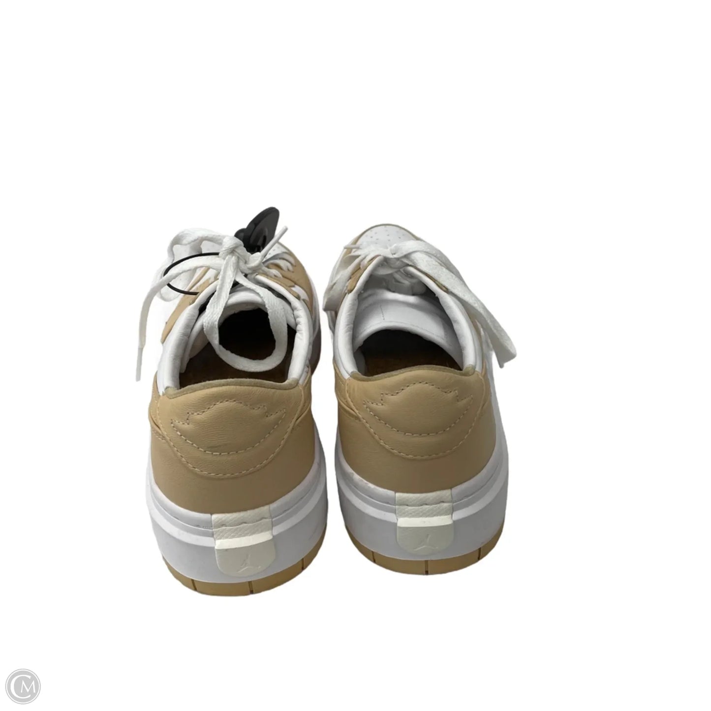 Shoes Sneakers Platform By Nike In Tan & White, Size: 10.5