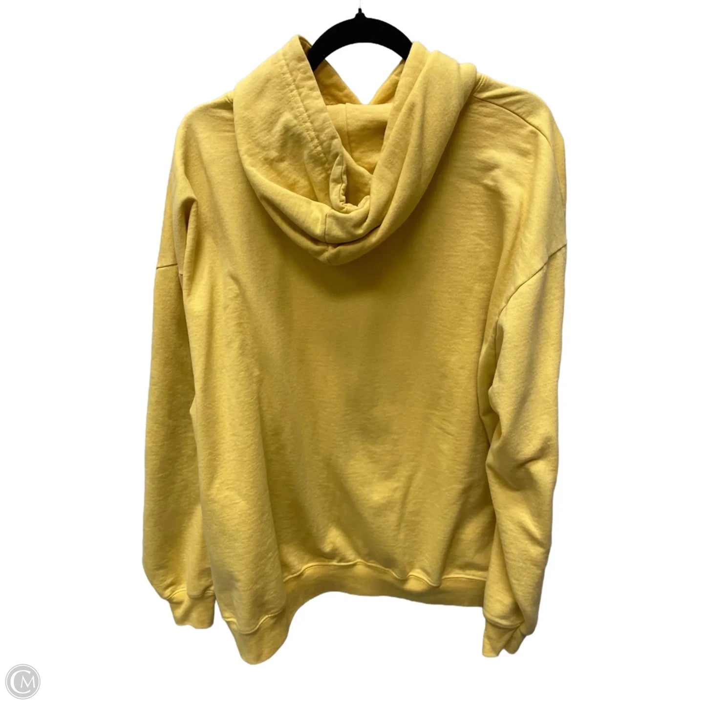 Sweatshirt Hoodie By Disney In Yellow, Size: 2x