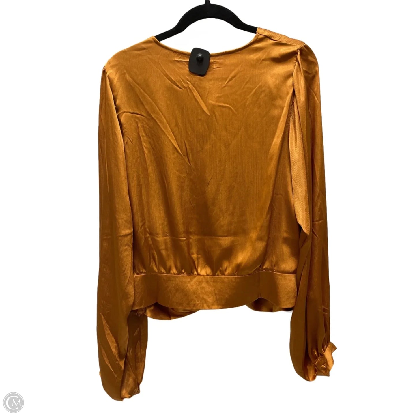 Blouse Long Sleeve By Fashion Nova In Orange, Size: 3x