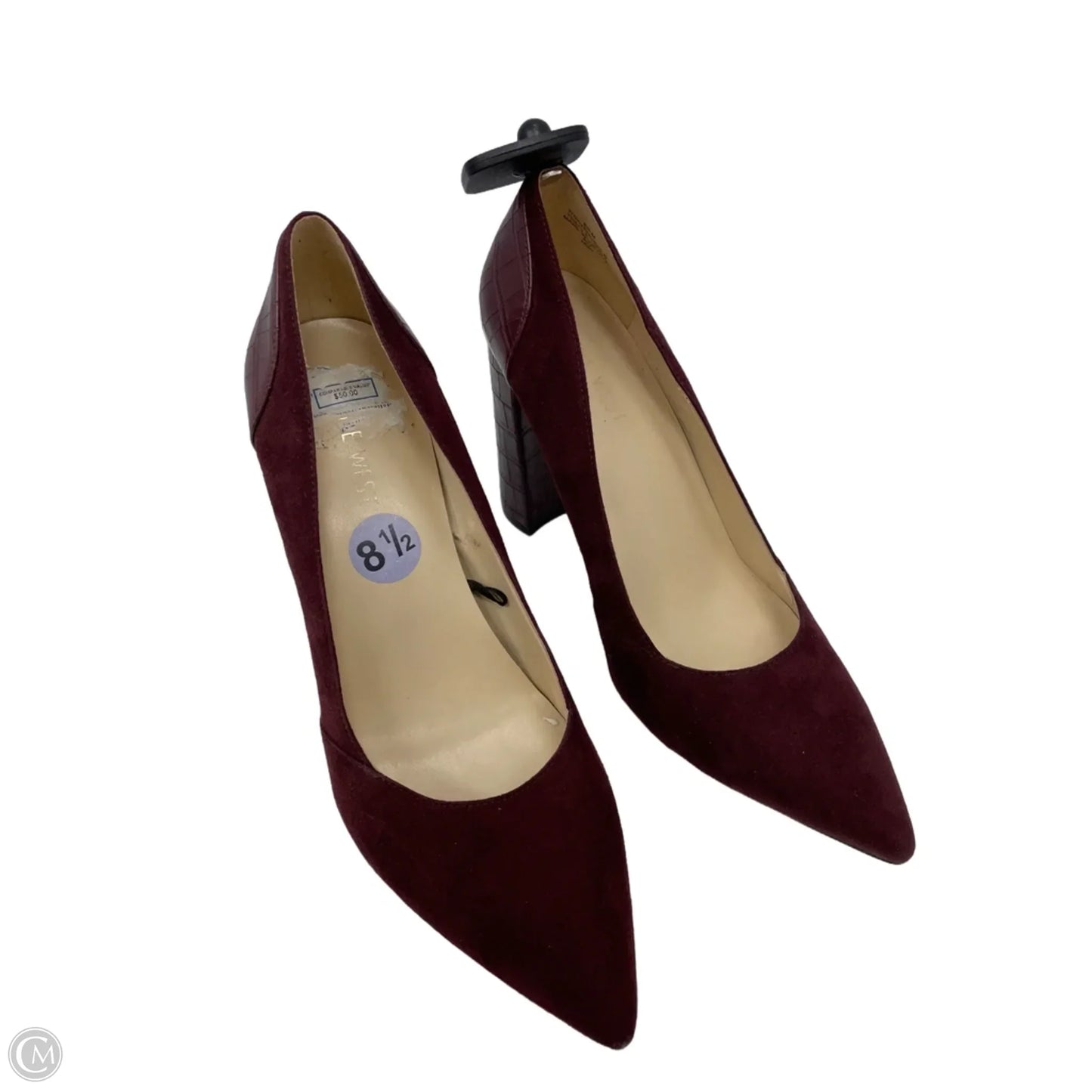 Shoes Heels Block By Nine West In Red, Size: 8.5