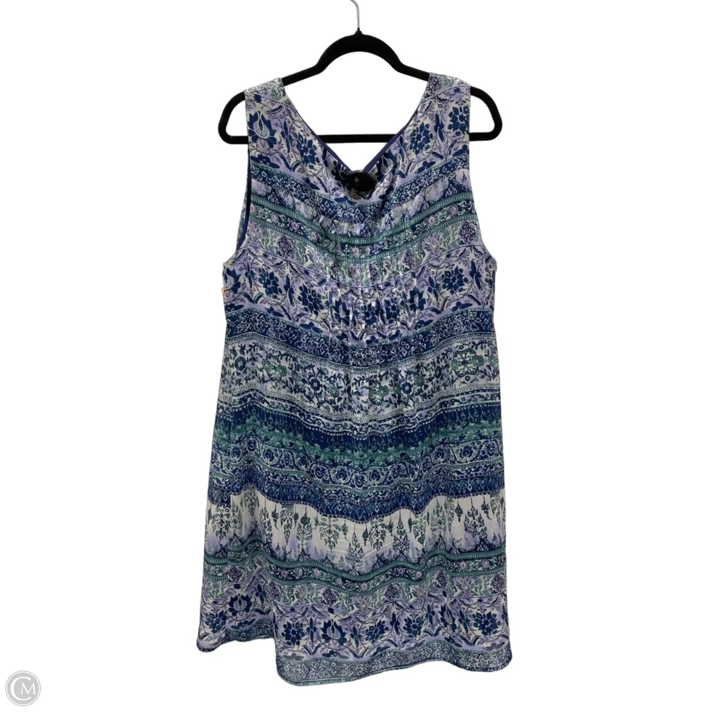 Dress Casual Midi By Dressbarn In Geometric Pattern, Size: 2x