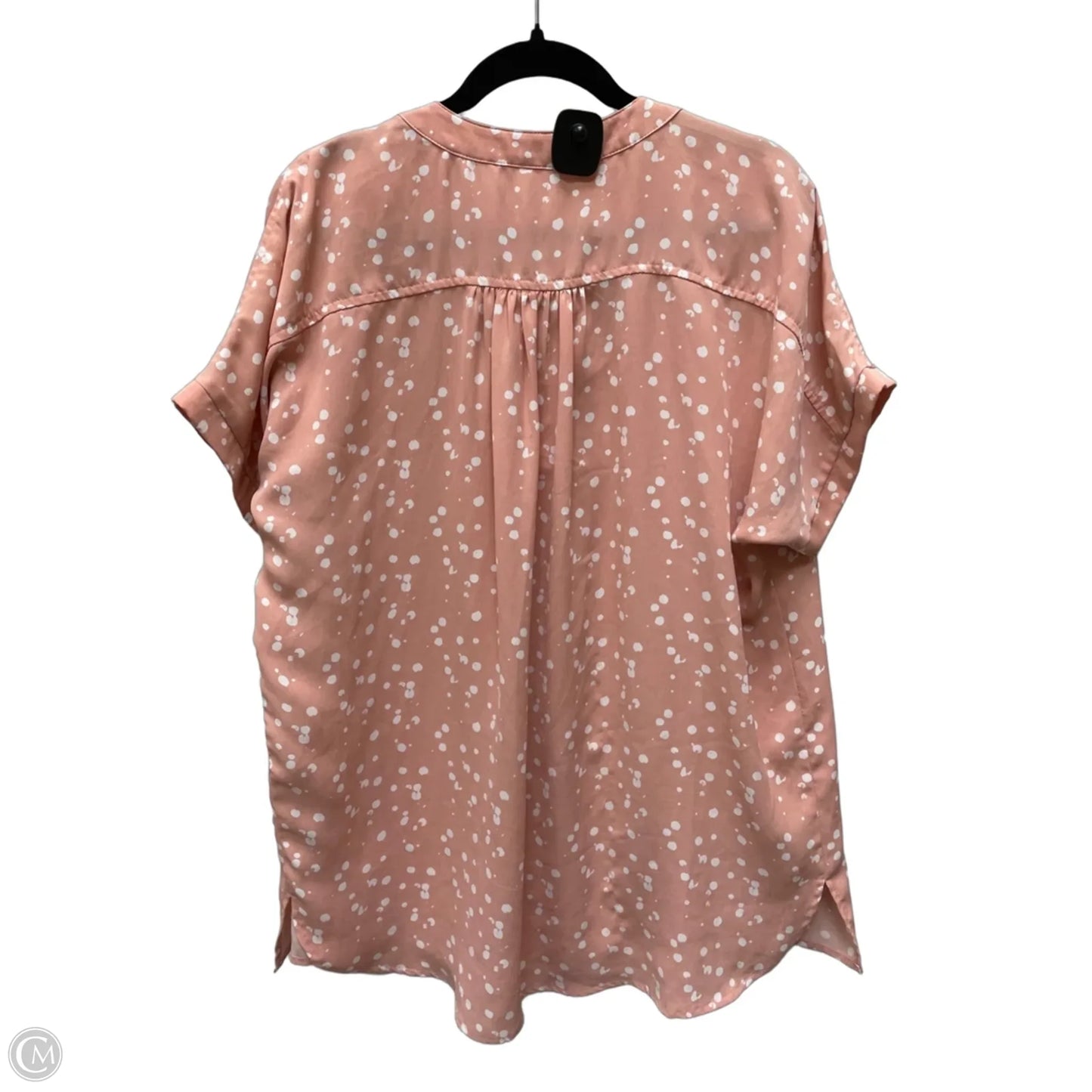 Top Short Sleeve By Easel In Polkadot Pattern, Size: M