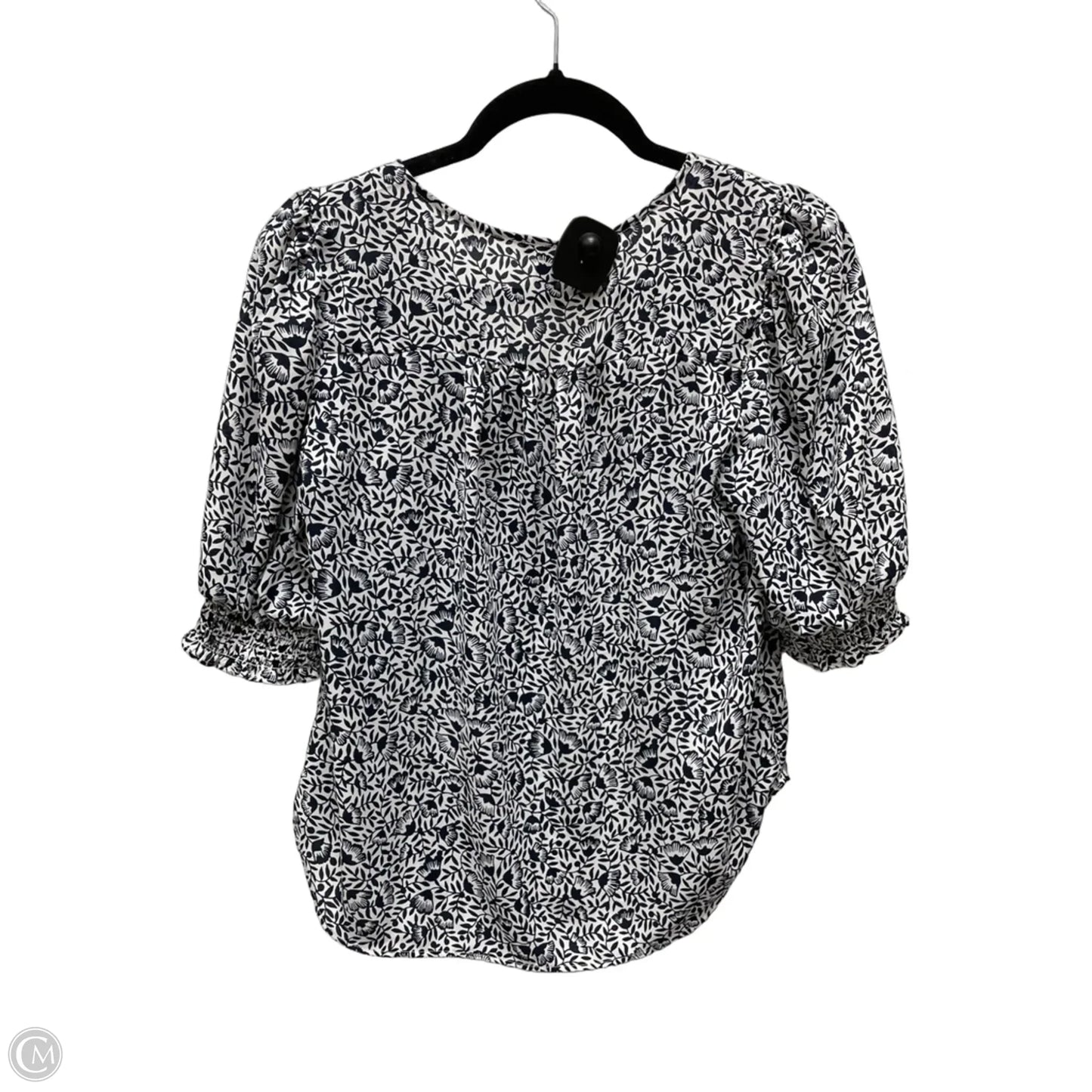Top Short Sleeve By Ann Taylor In Floral Print, Size: Xs
