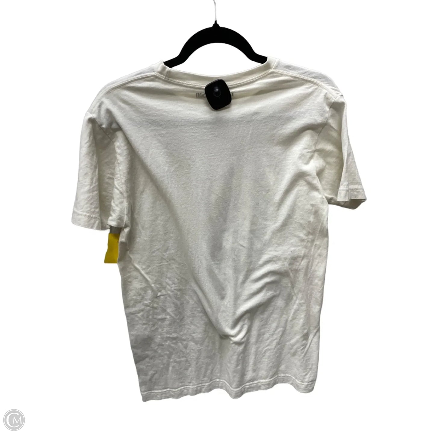 Top Short Sleeve By Clothes Mentor In Cream, Size: M