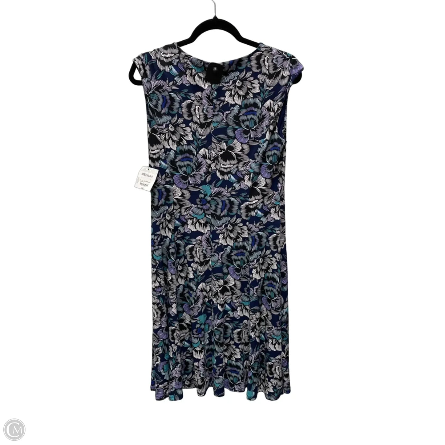 Dress Casual Midi By Liz Claiborne In Floral Print, Size: M