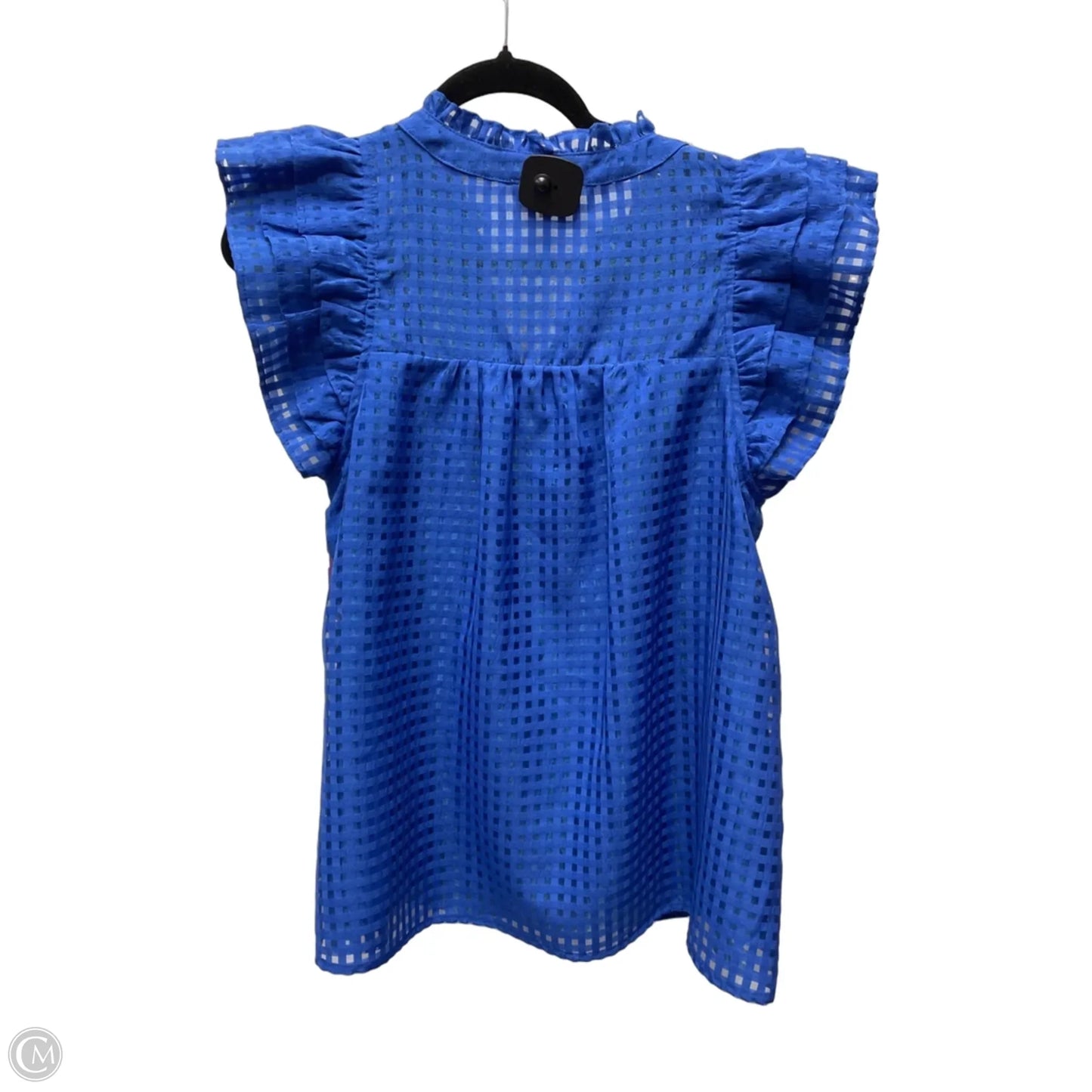 Top Short Sleeve By Entro In Blue, Size: S