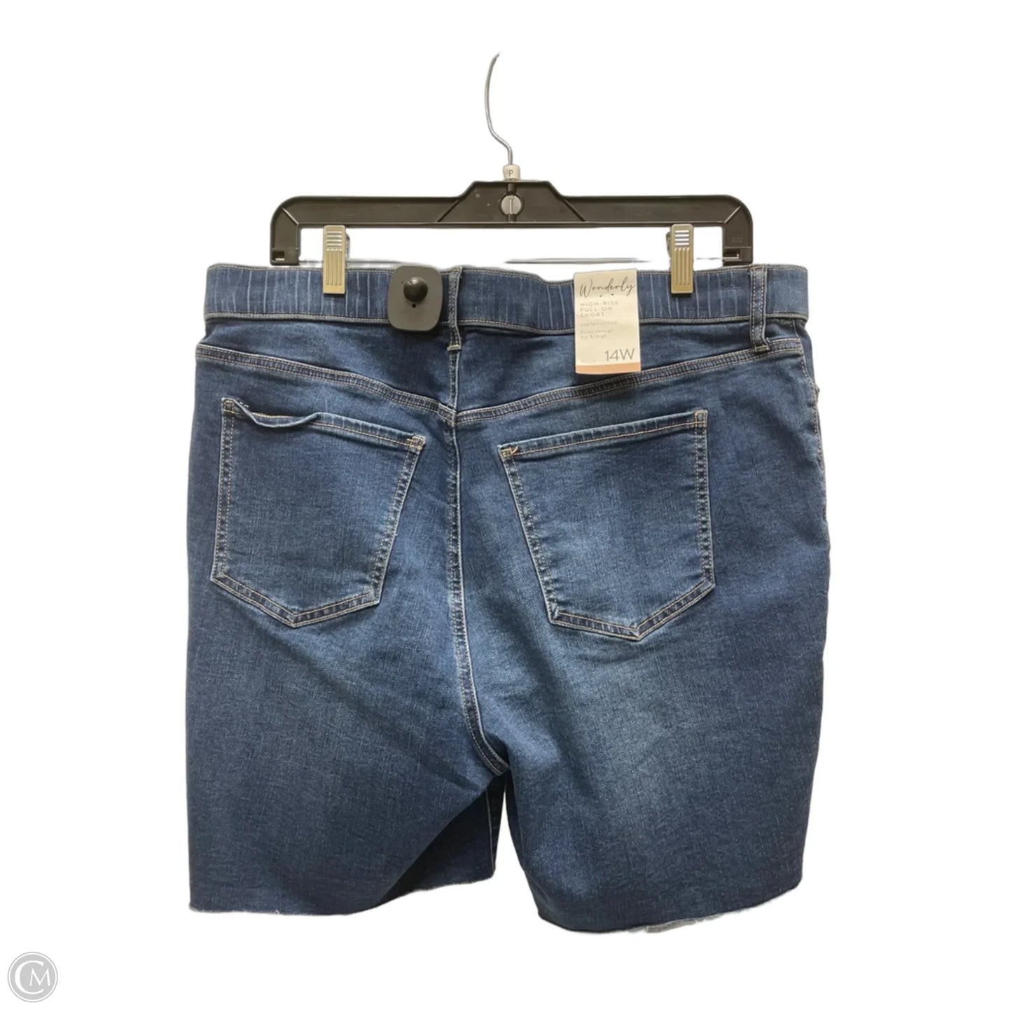 Shorts By Wonderly In Blue Denim, Size: 14