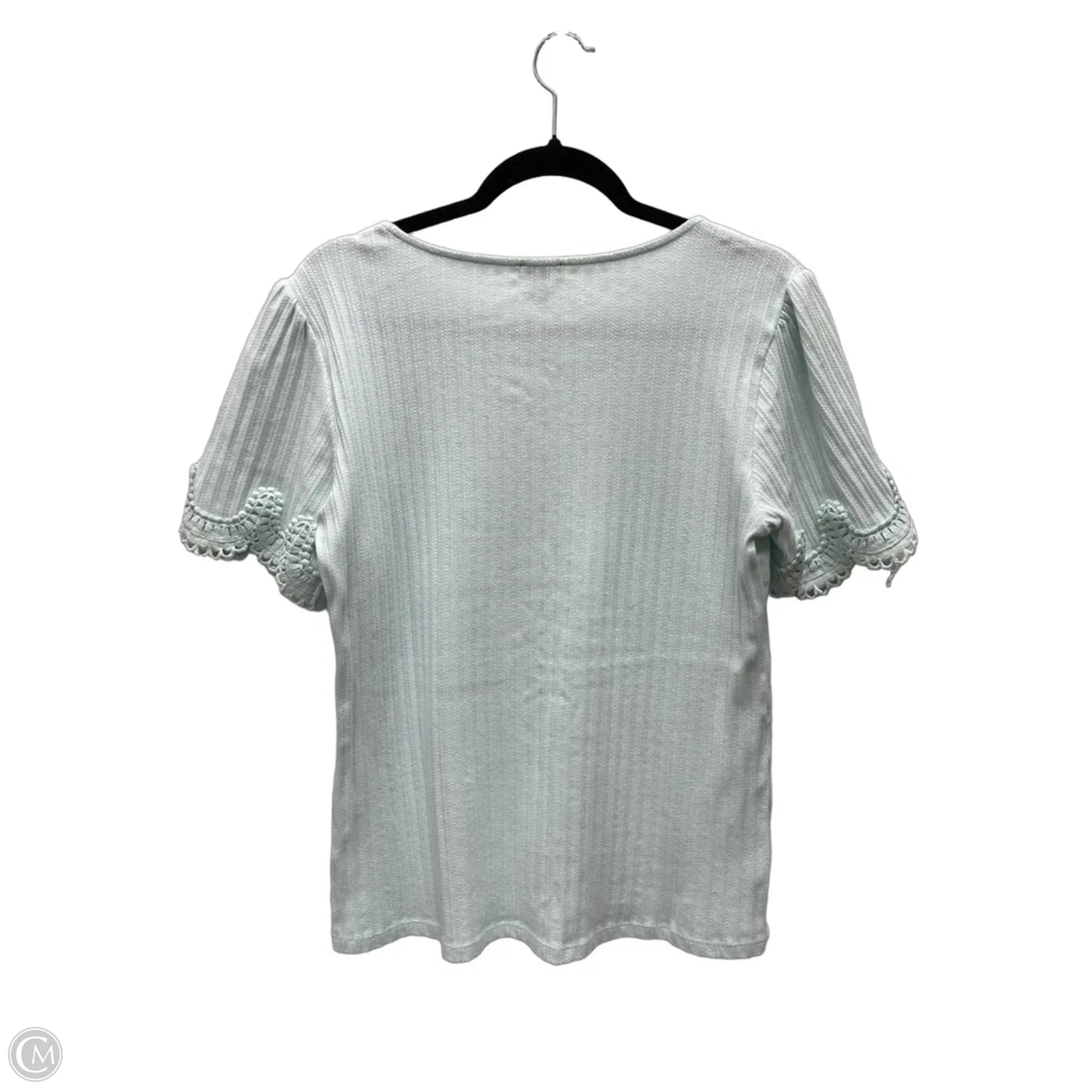 Top Short Sleeve By Ann Taylor In Blue, Size: L