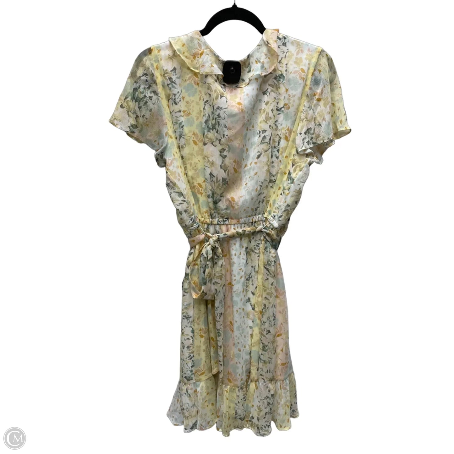 Dress Casual Short By Clothes Mentor In Floral Print, Size: L