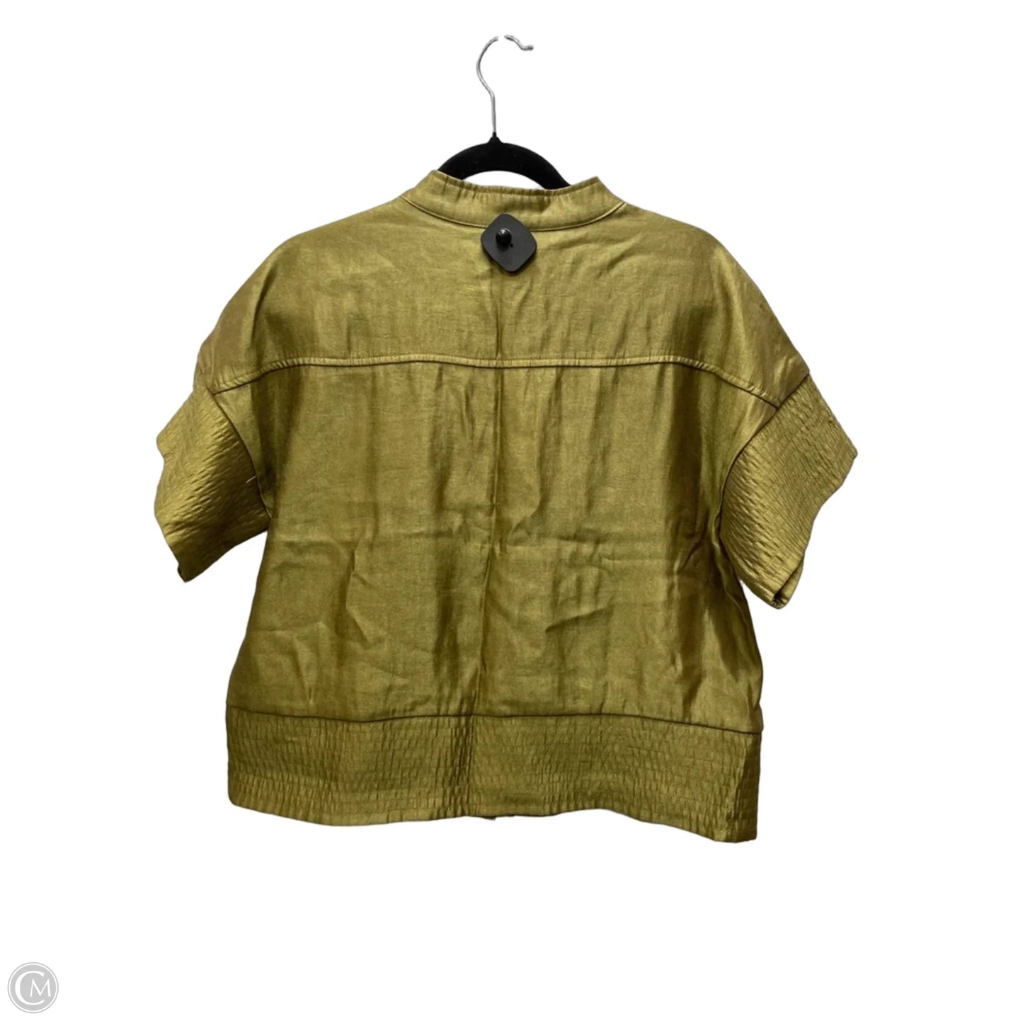 Top Short Sleeve By Glam In Green, Size: S