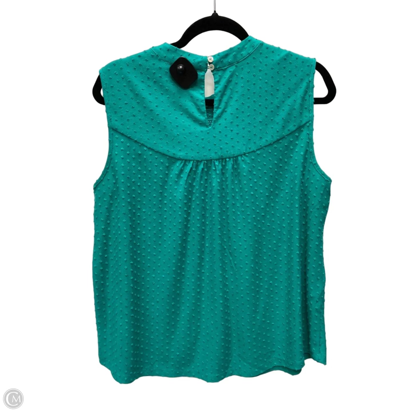 Top Sleeveless By Daniel Rainn In Green, Size: L