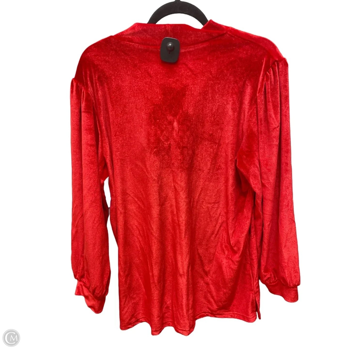 Top Long Sleeve By Clothes Mentor In Red, Size: 1x