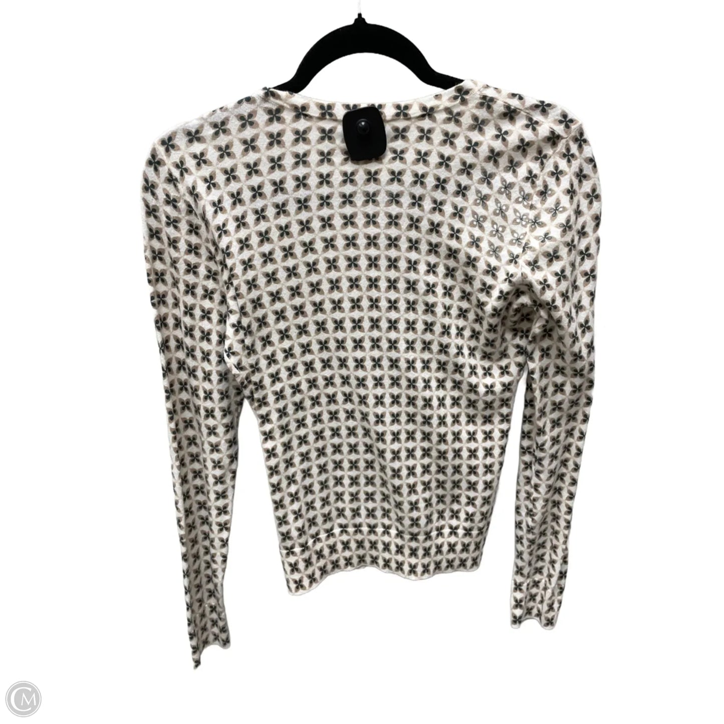 Sweater Cardigan By Ann Taylor In Geometric Pattern, Size: Xs