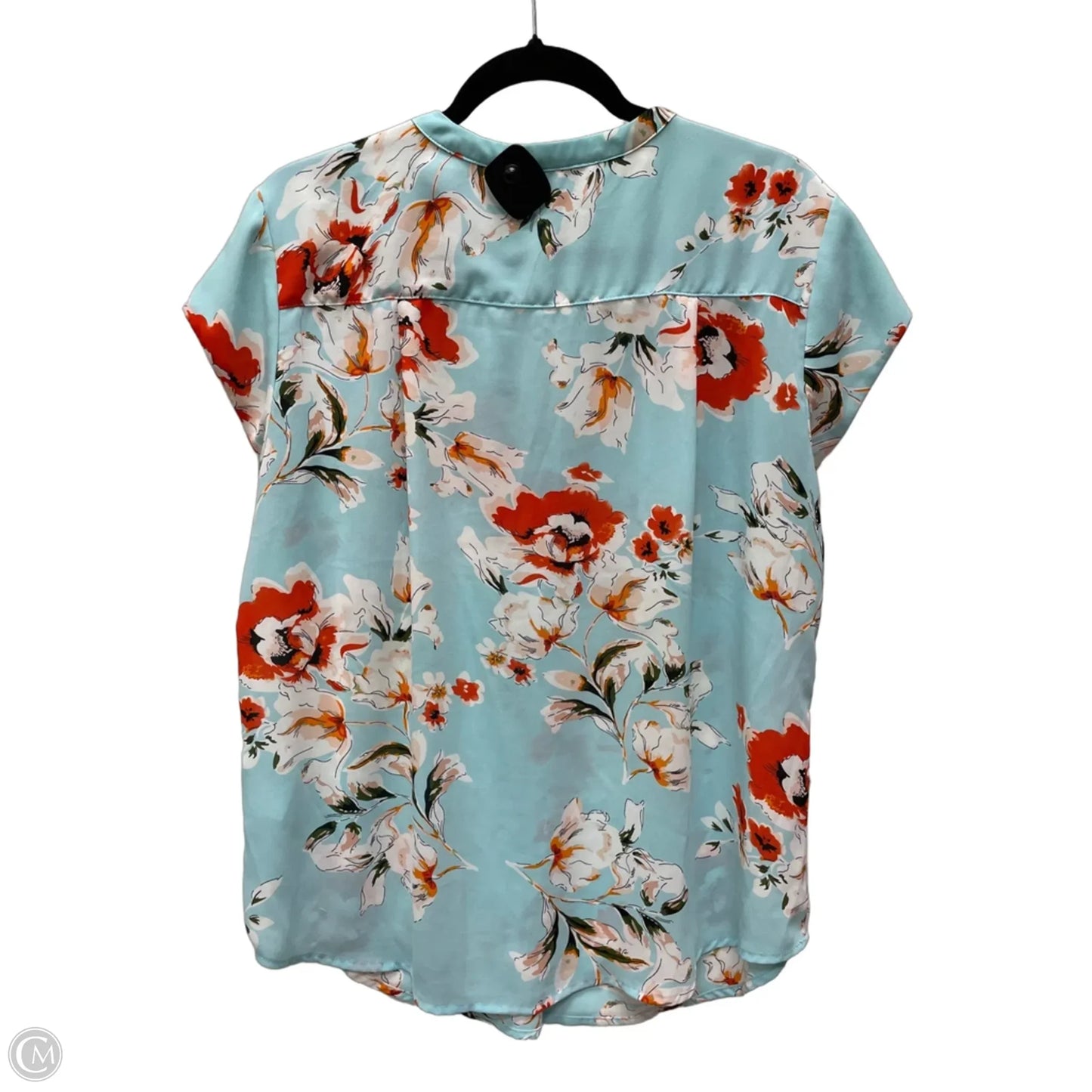 Blouse Short Sleeve By Clothes Mentor In Floral Print, Size: 2x