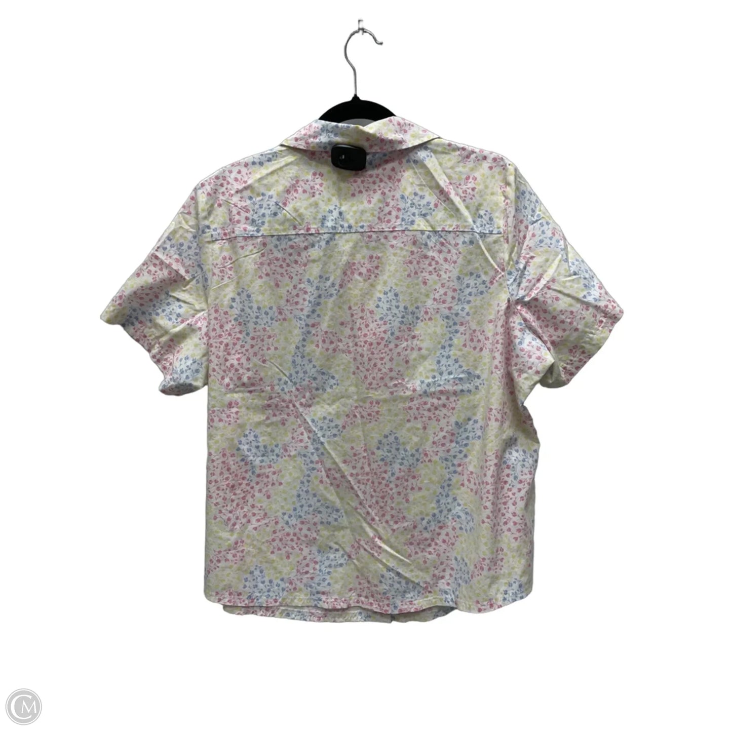 Top Short Sleeve By Karen Scott In Floral Print, Size: 1x