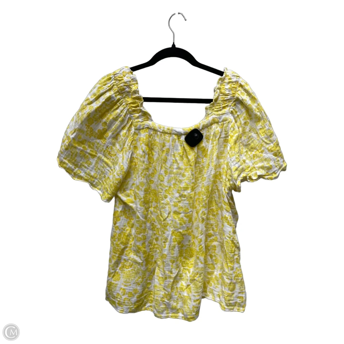 Top Short Sleeve By Style And Company In Floral Print, Size: 2x