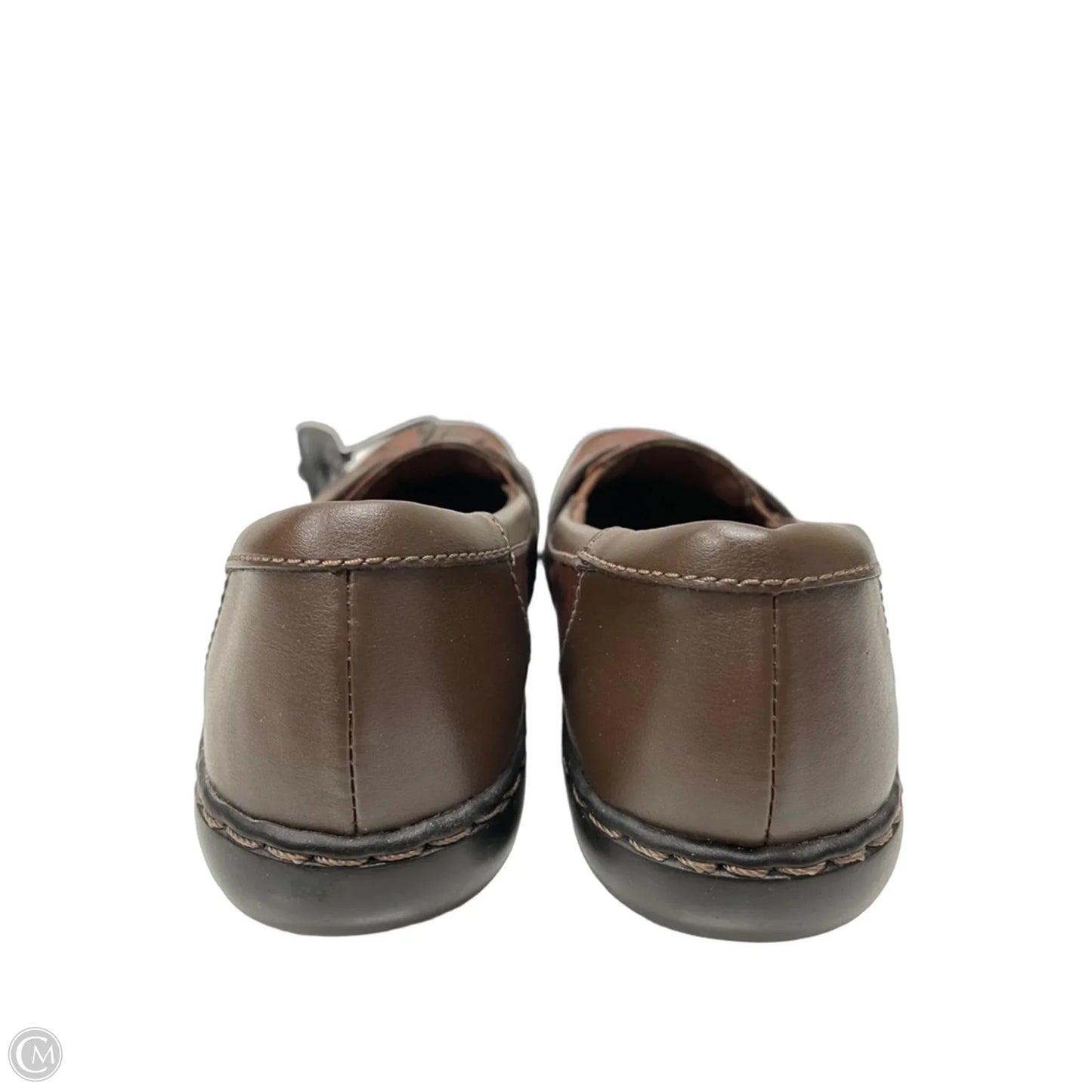 Shoes Flats By Clarks In Brown, Size: 6.5
