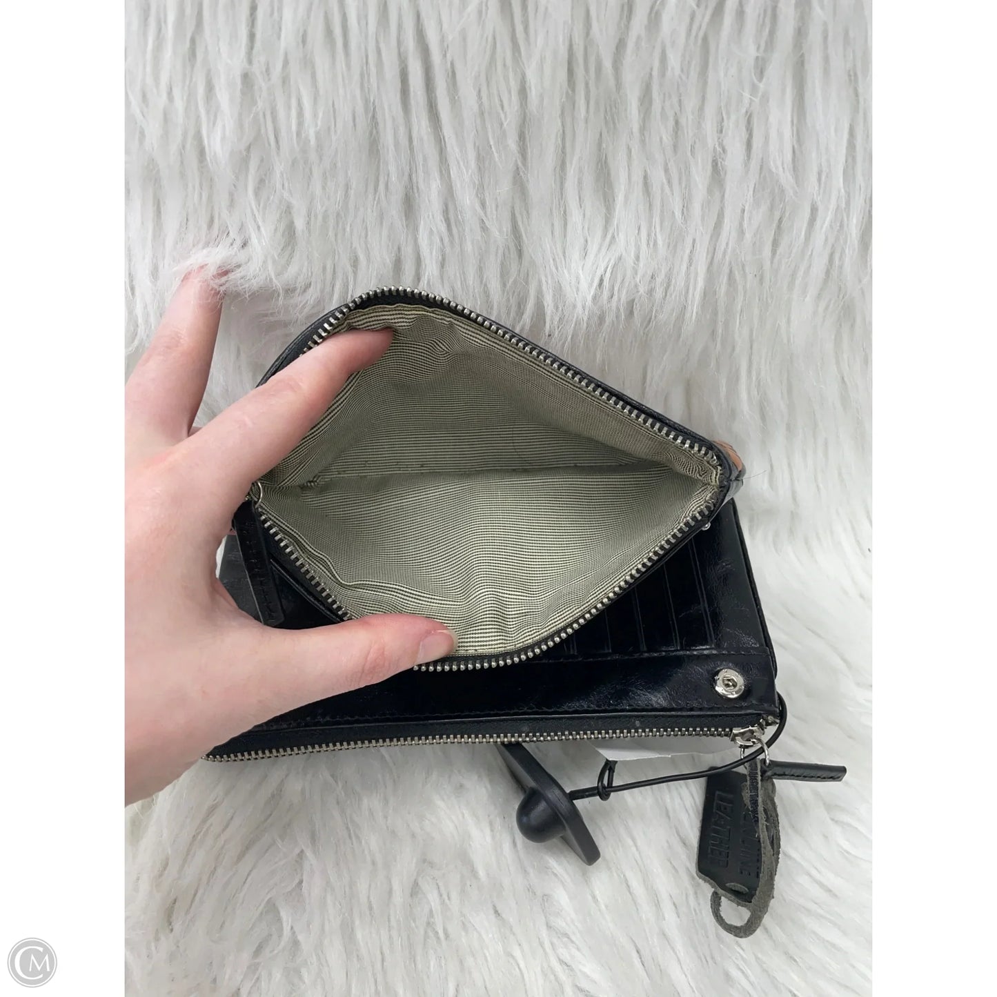 Wallet Leather By Cmc, Size: Medium