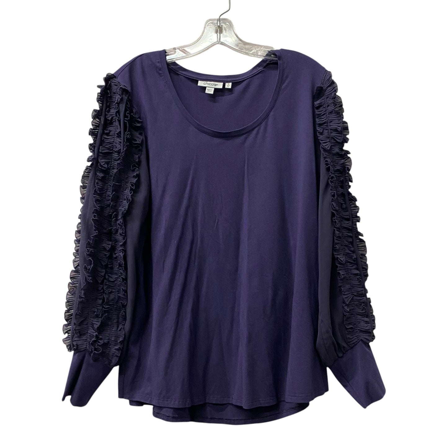 Top Ls By Chicos In Blue, Size:Xl
