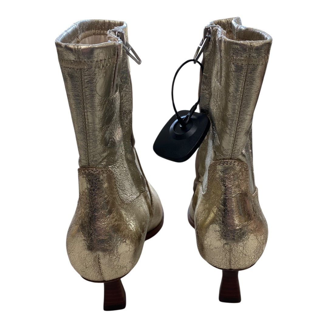 Boots Ankle Heels By Dolce Vita In Gold, Size:6