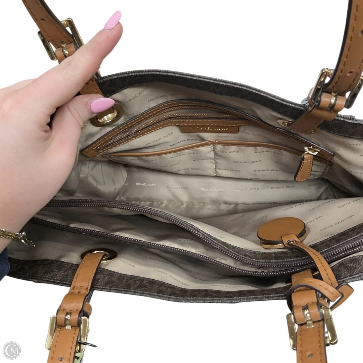 Handbag Designer By Michael Kors, Size: Medium