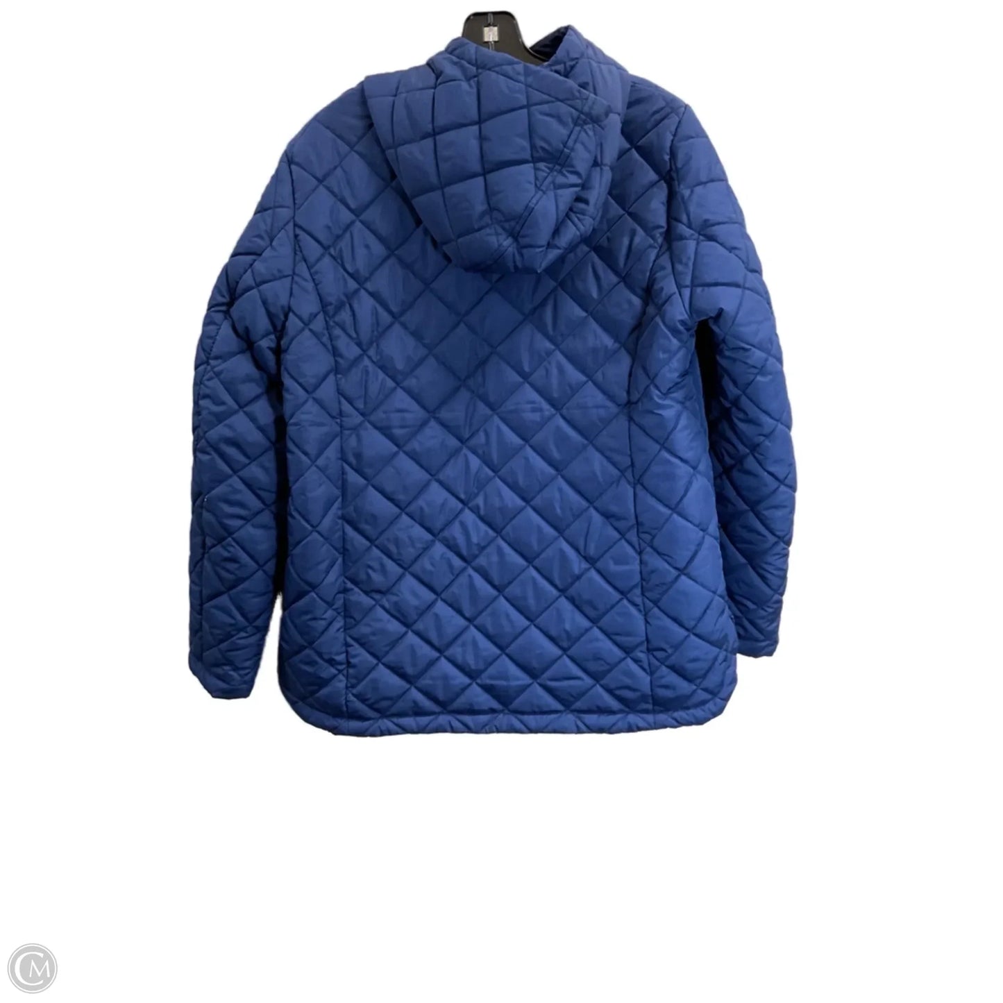 Coat Puffer & Quilted By Lands End In Blue, Size: M
