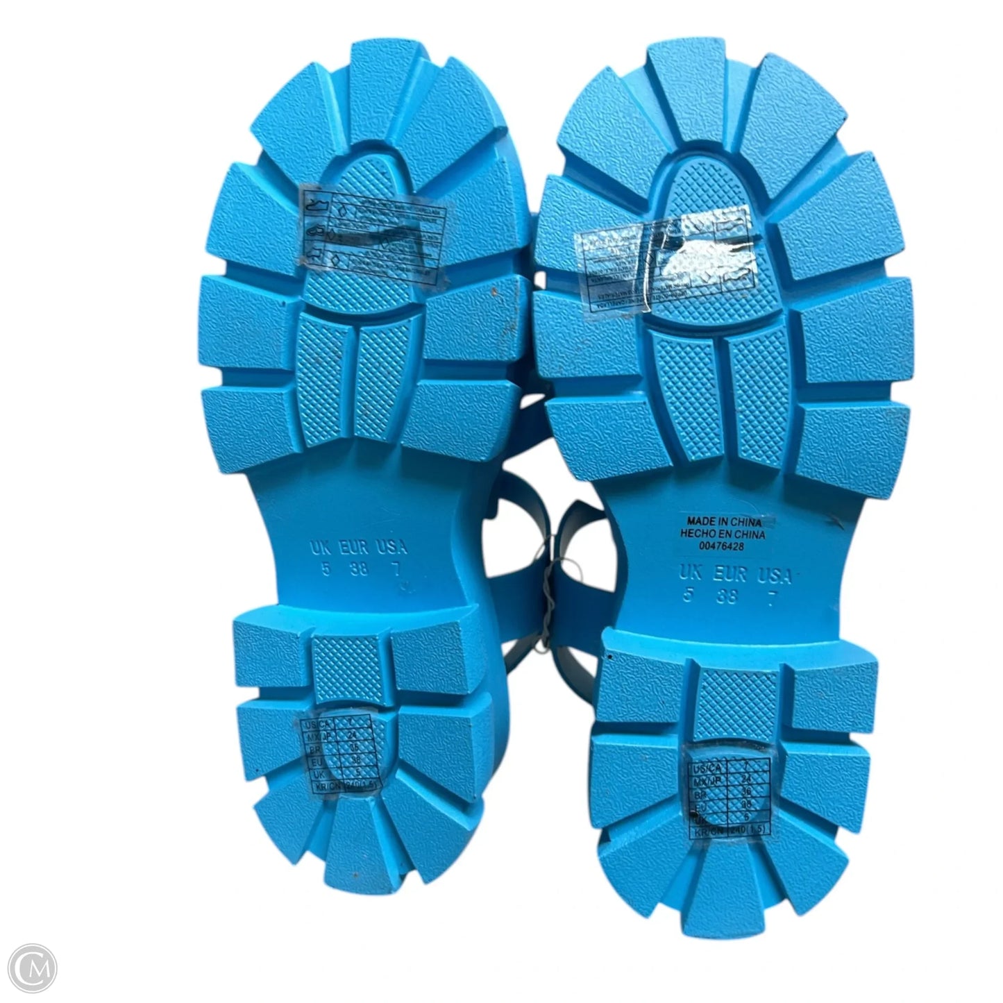Shoes Heels Platform By Liliana In Blue, Size: 7