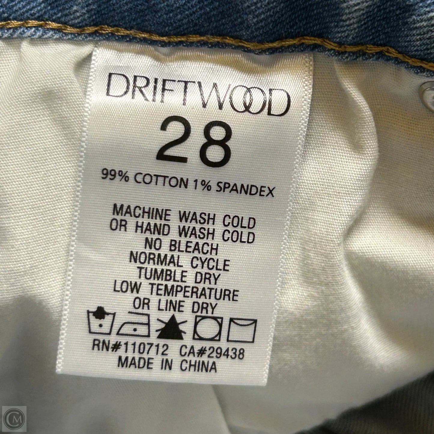 Jeans Skinny By Driftwood In Blue Denim, Size: 6