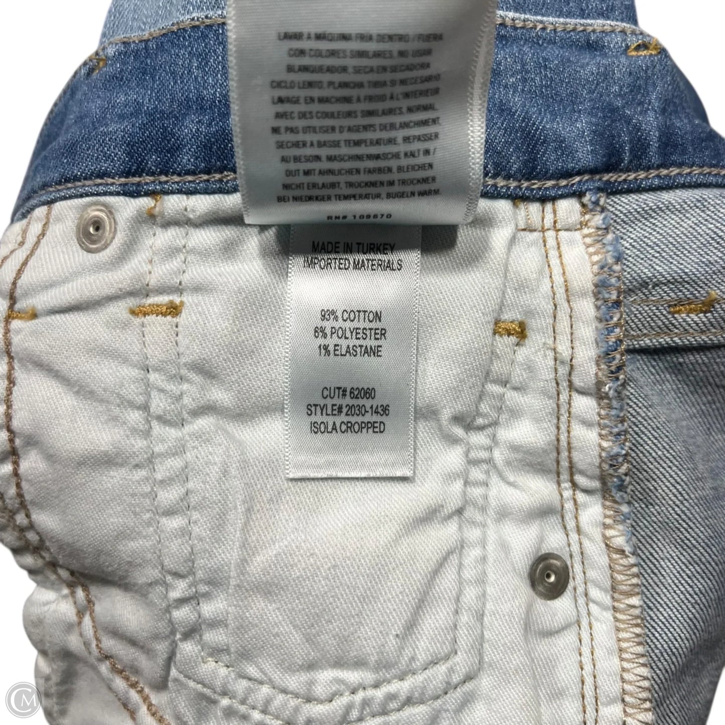 Jeans Skinny By Citizens Of Humanity In Blue Denim, Size: 2