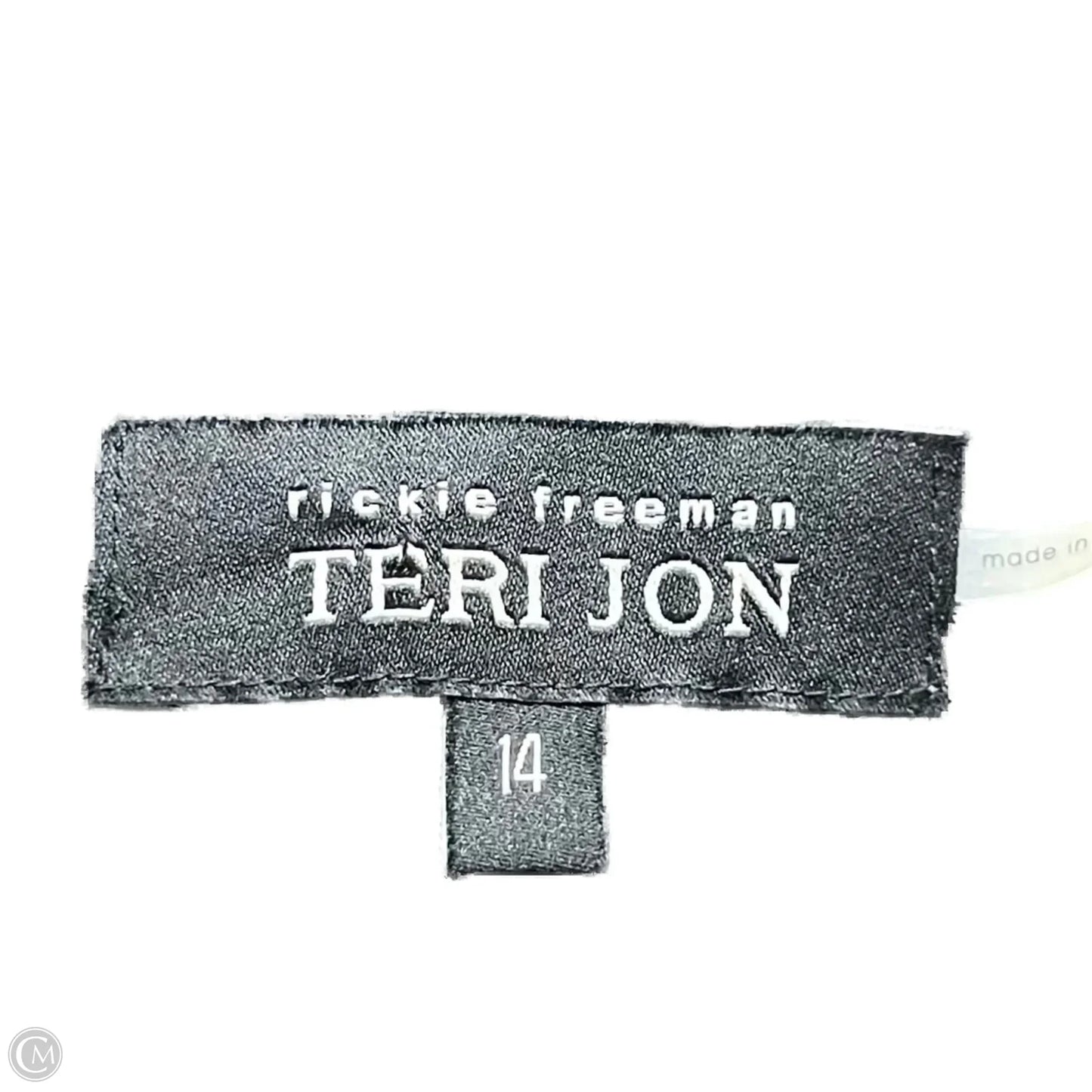 Dress Party Midi By Teri Jon In Black, Size: L