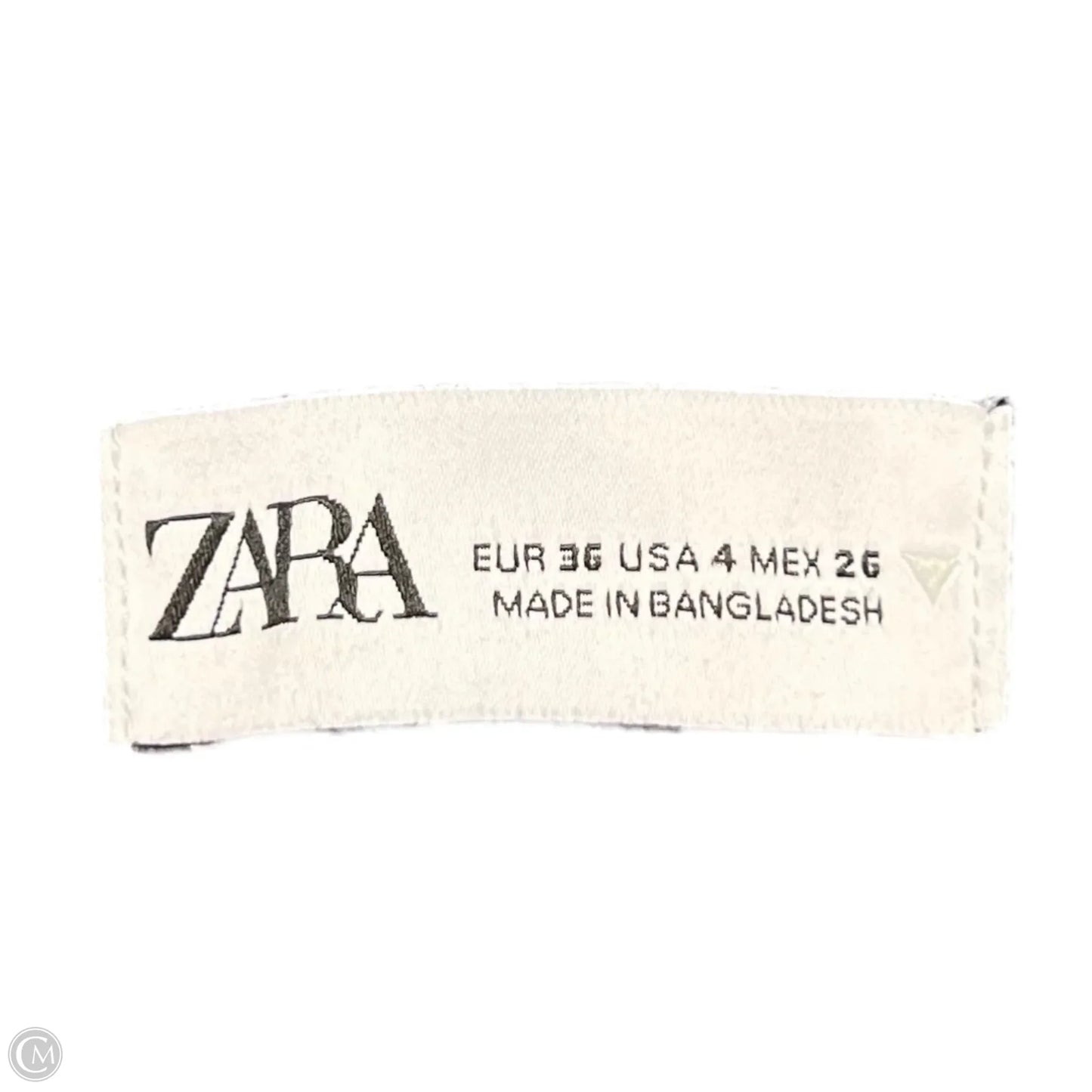 Jeans Wide Leg By Zara In Blue Denim, Size: 4