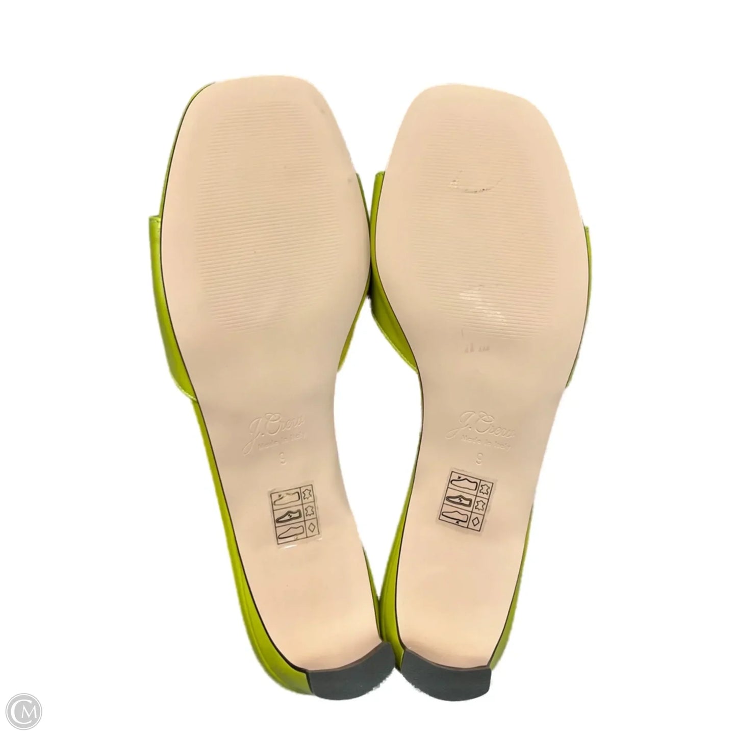 Sandals Heels Block By J. Crew In Green, Size: 9