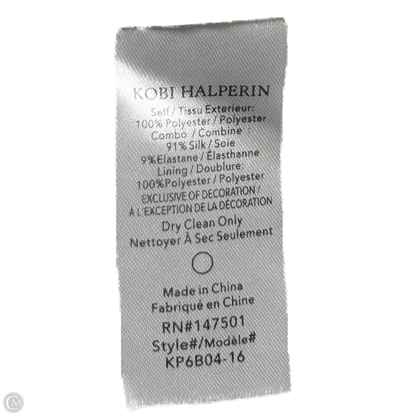 Top Sleeveless By Kobi Halperin In White, Size: S